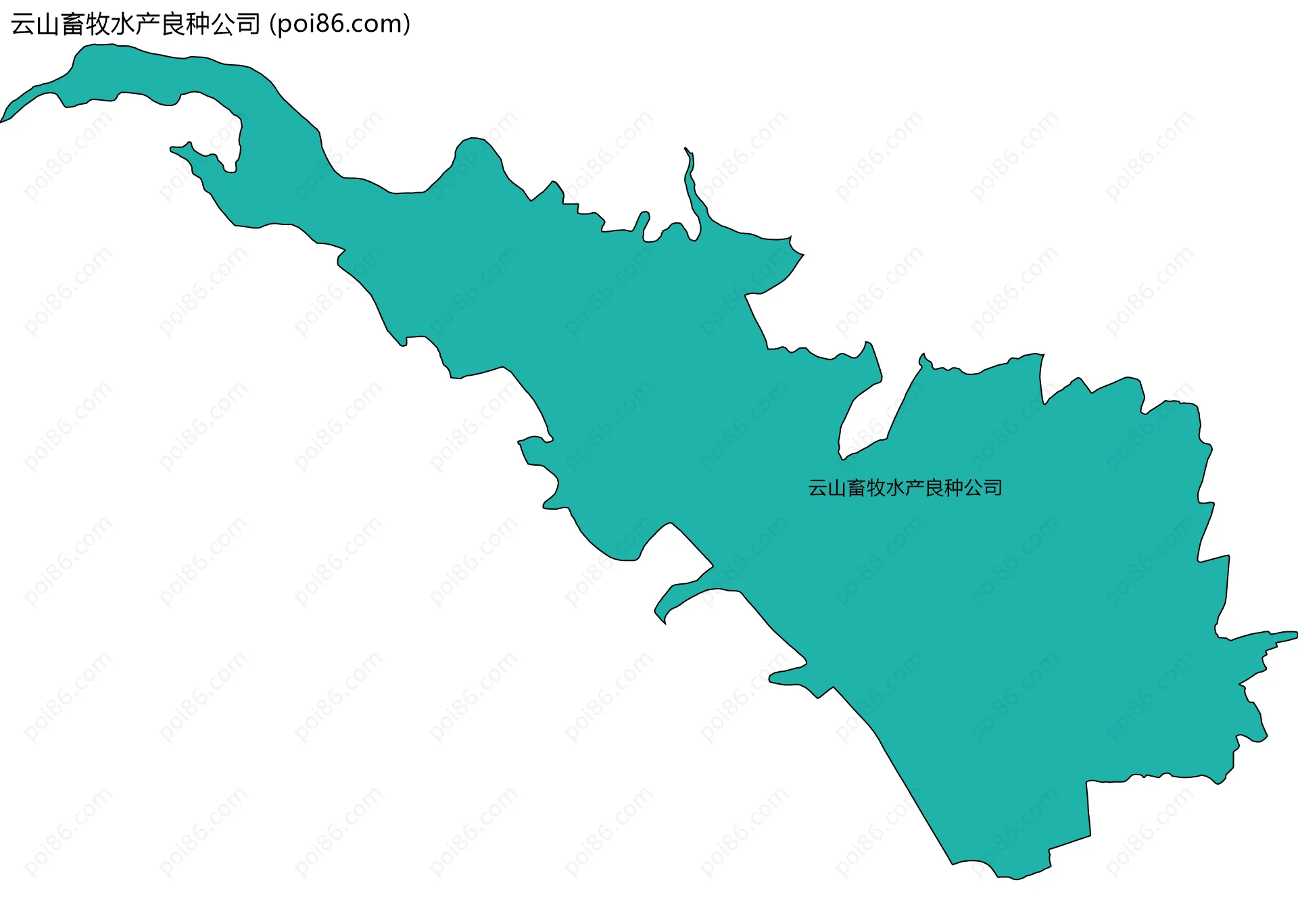 云山畜牧水产良种公司边界地图