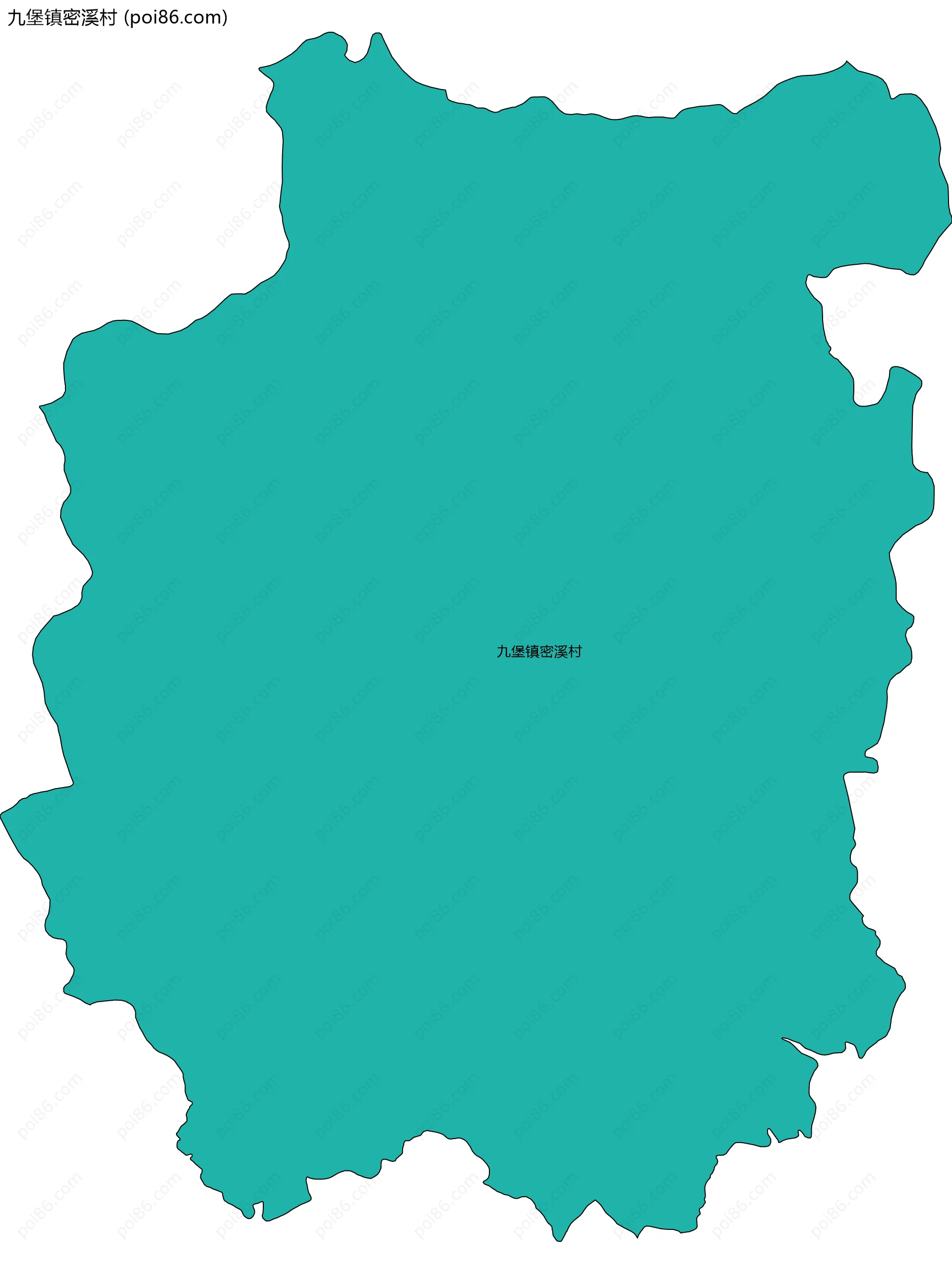 九堡镇密溪村边界地图