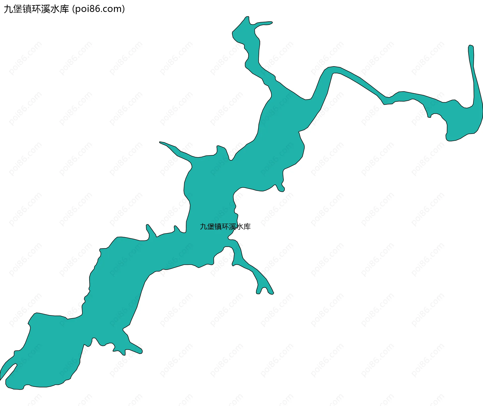 九堡镇环溪水库边界地图