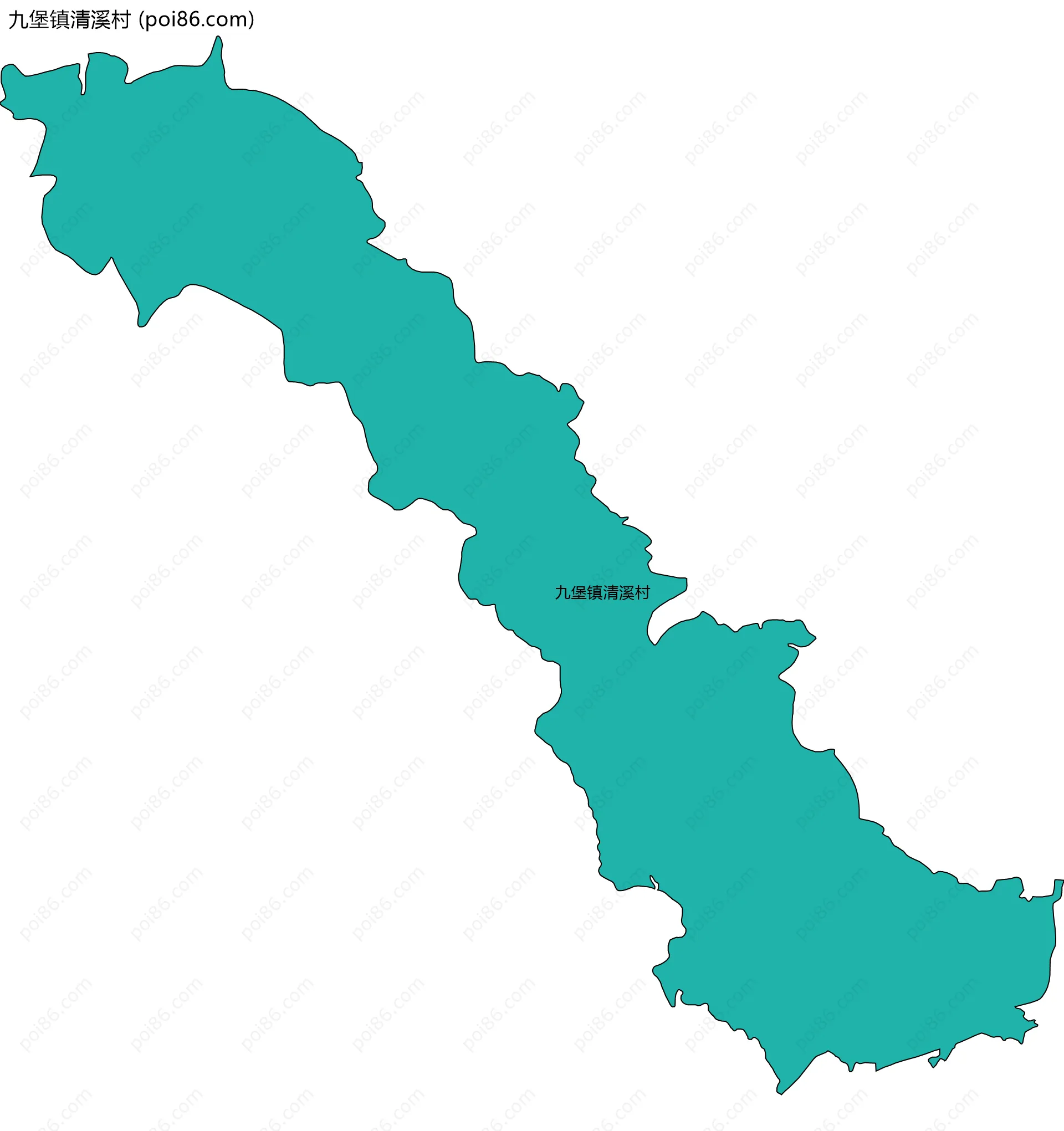 九堡镇清溪村边界地图