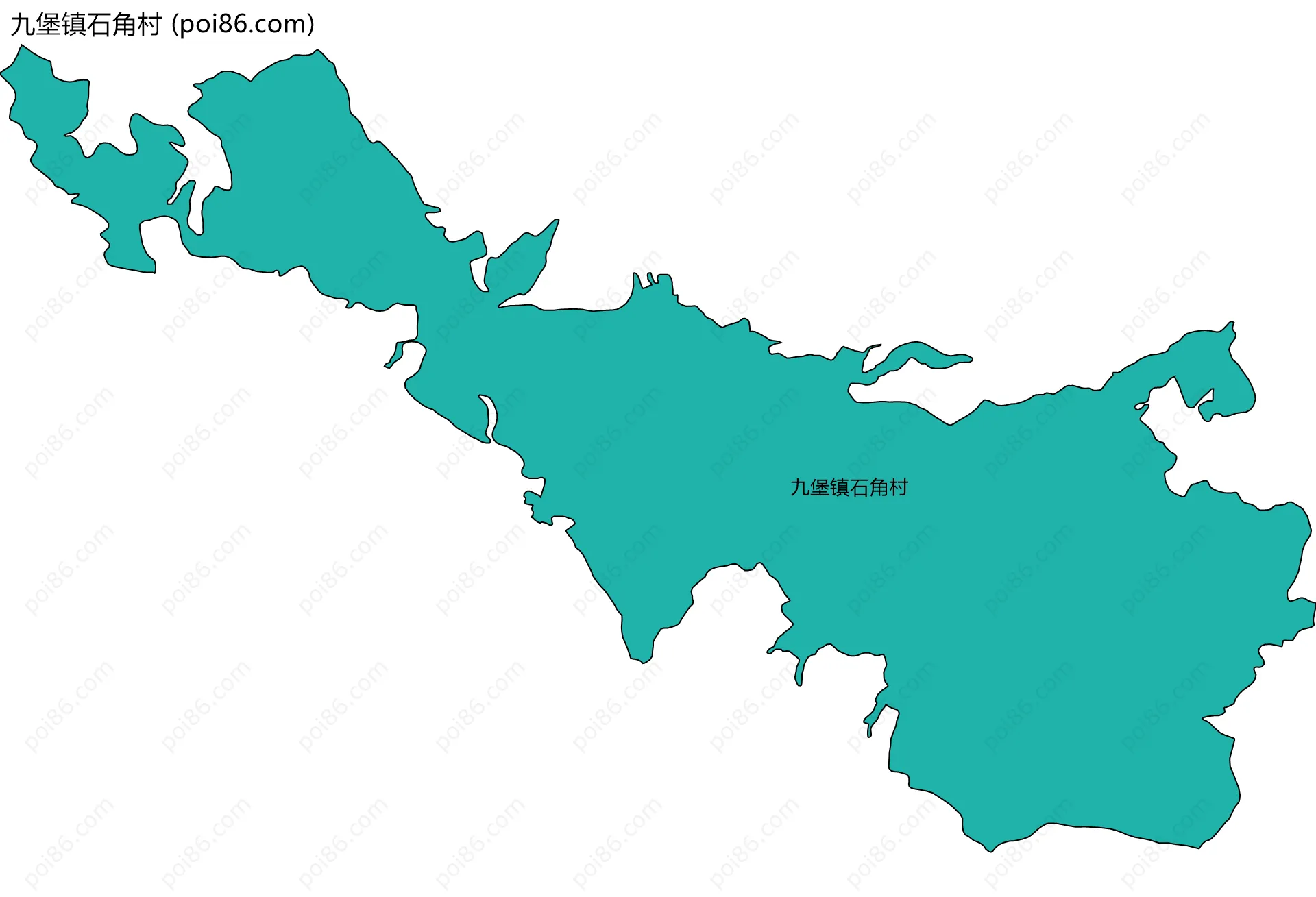 九堡镇石角村边界地图