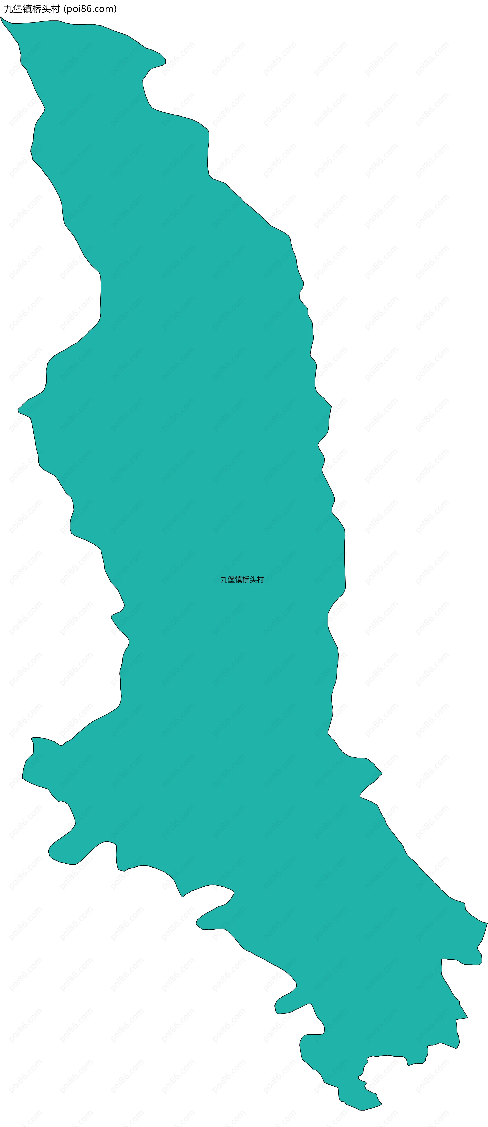 九堡镇桥头村边界地图