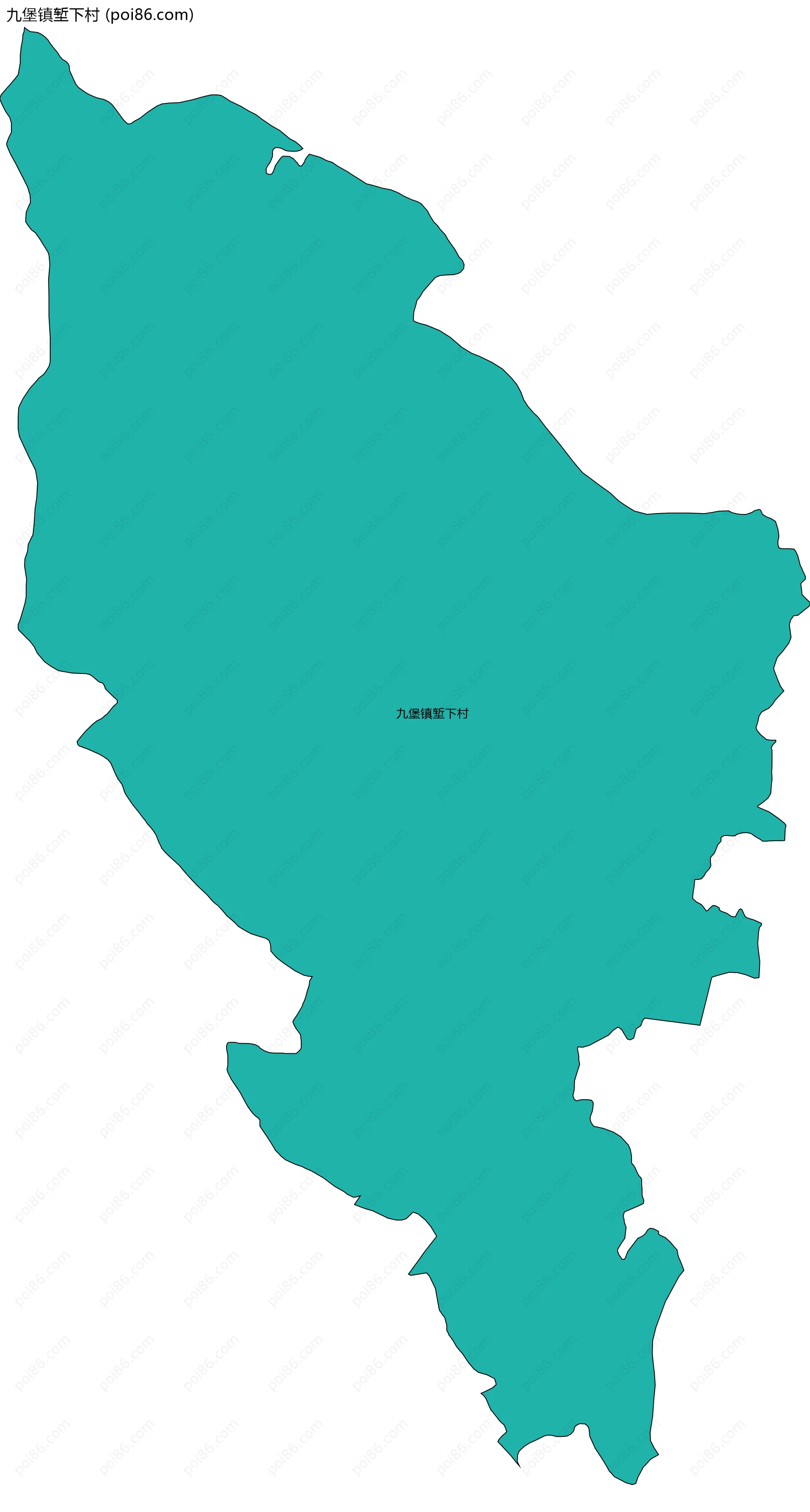 九堡镇堑下村边界地图