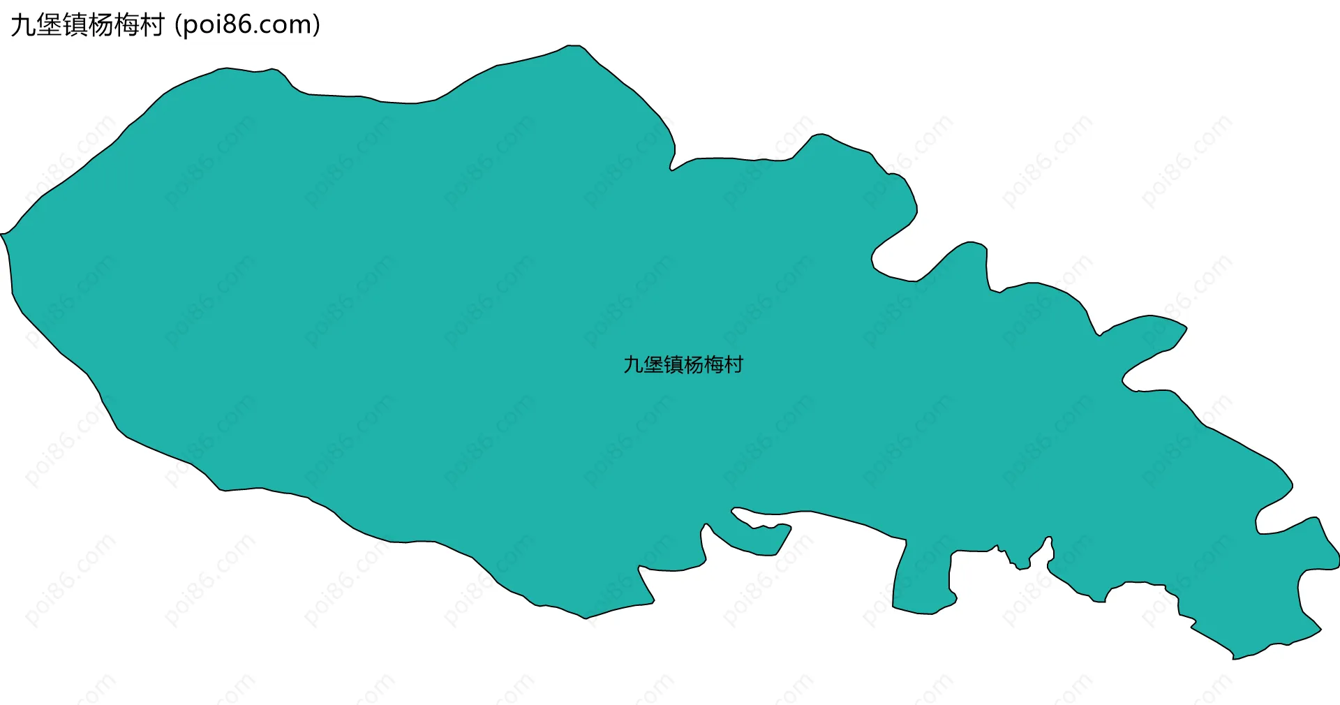 九堡镇杨梅村边界地图