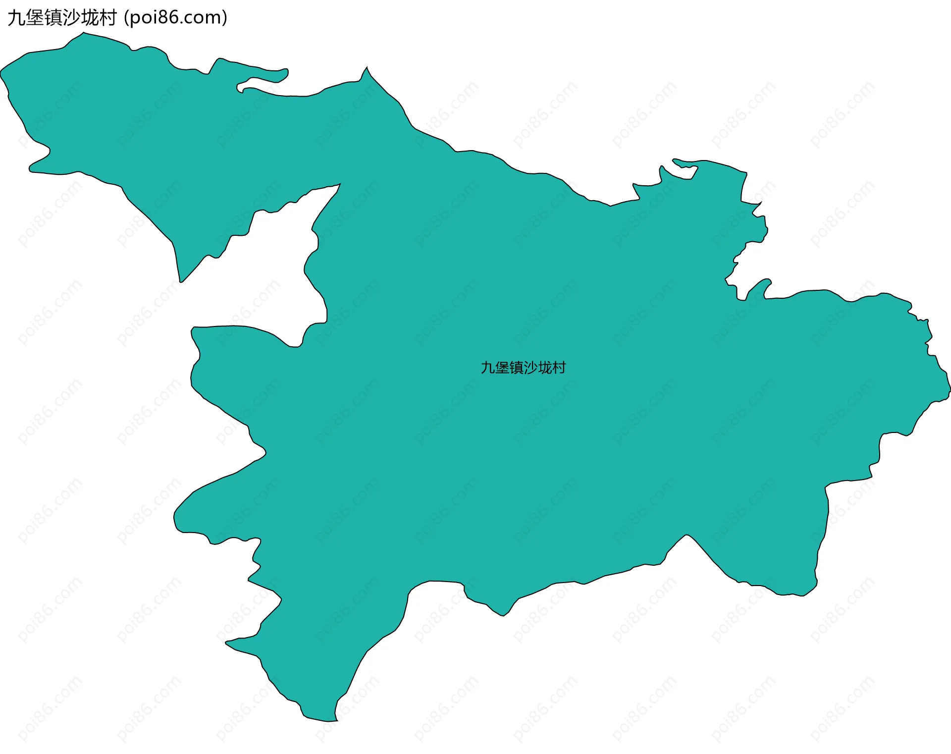 九堡镇沙垅村边界地图