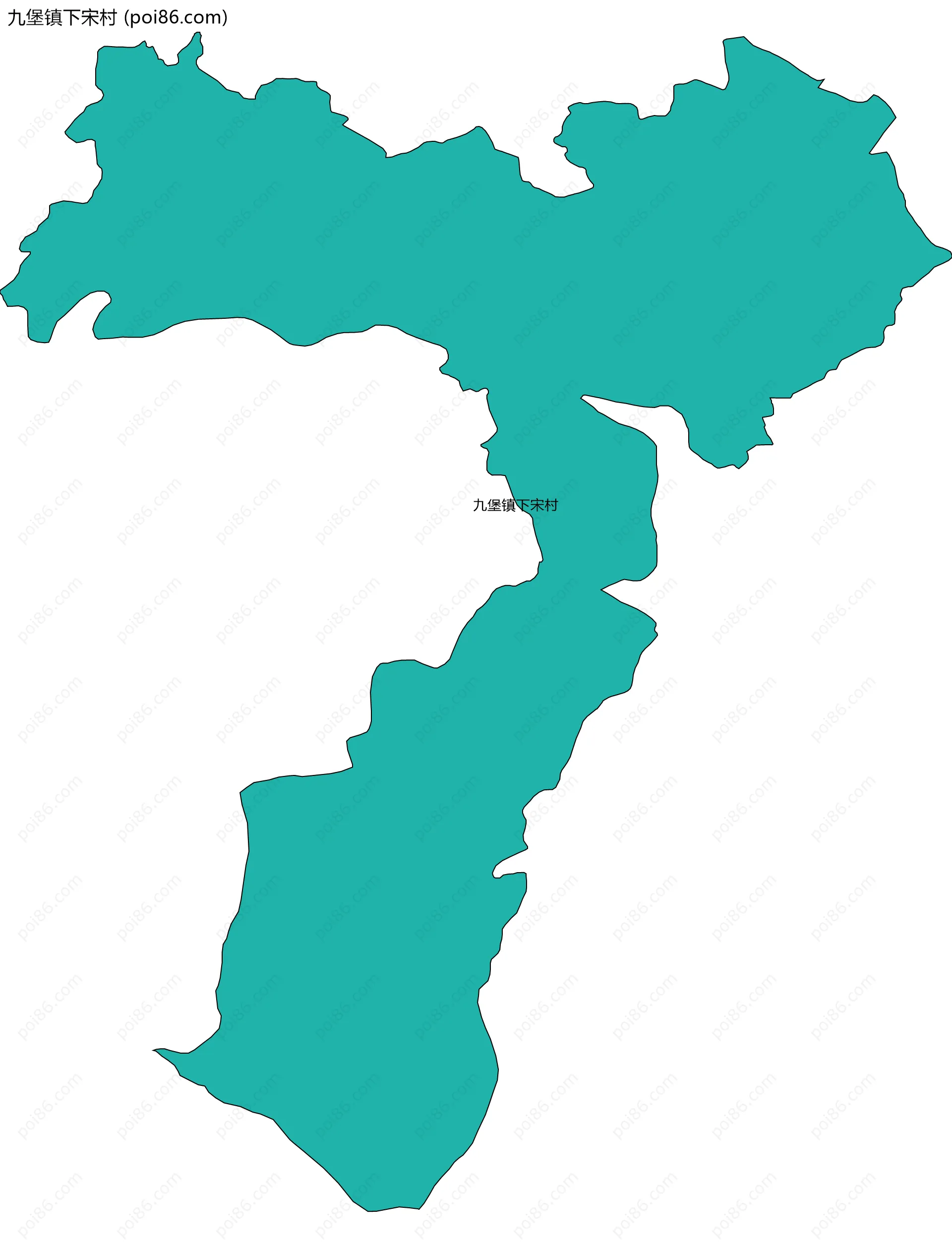 九堡镇下宋村边界地图