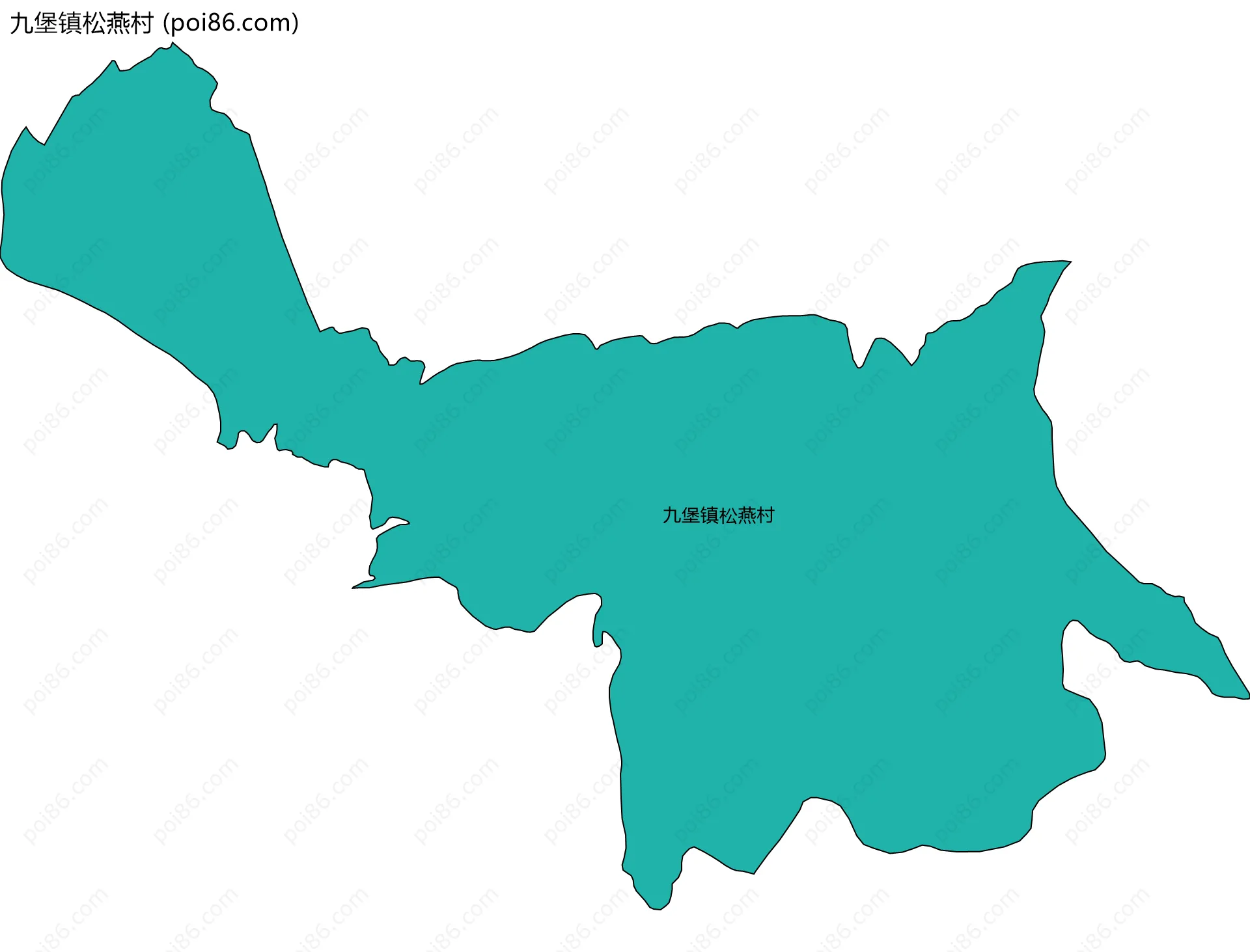 九堡镇松燕村边界地图