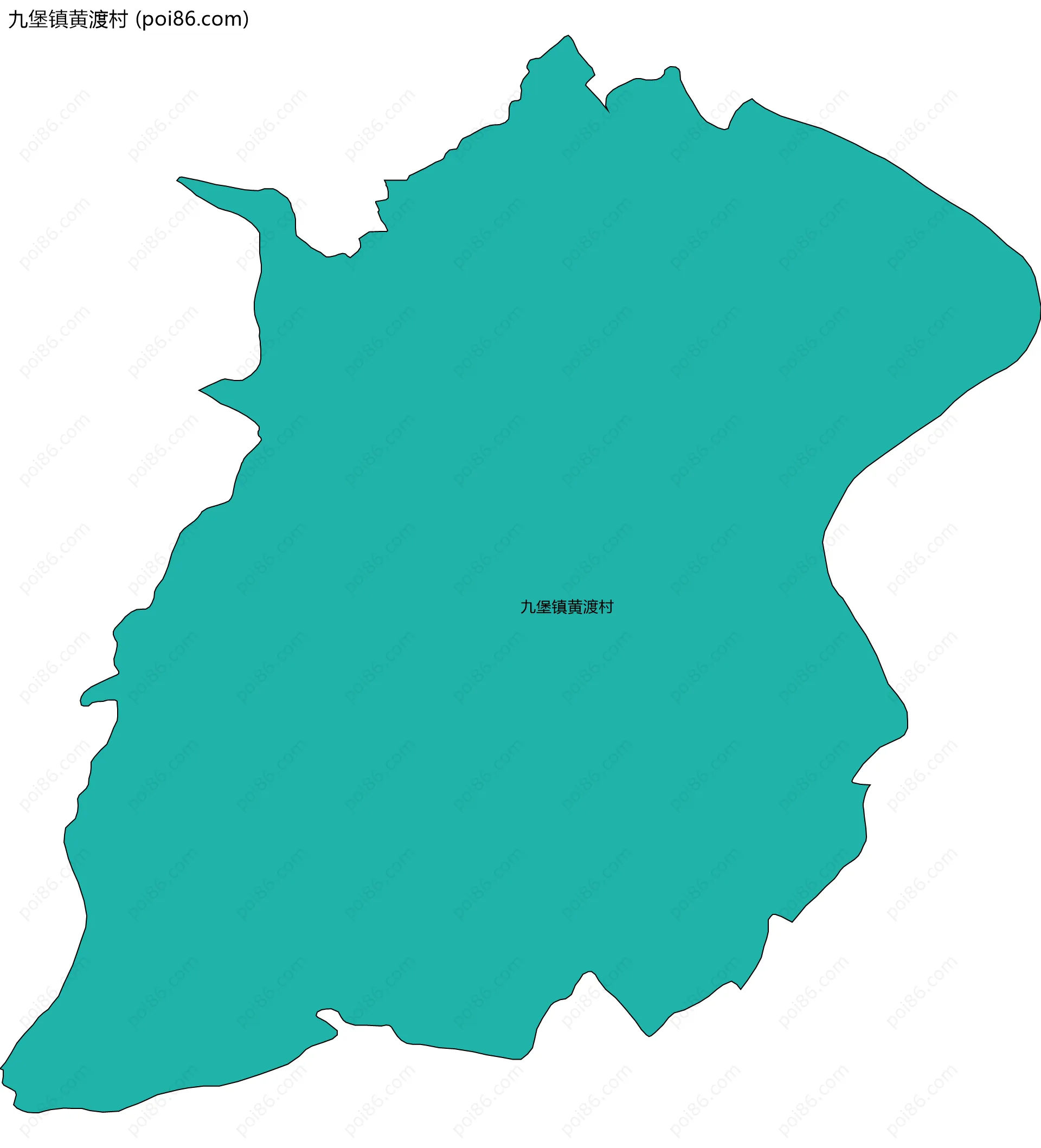 九堡镇黄渡村边界地图