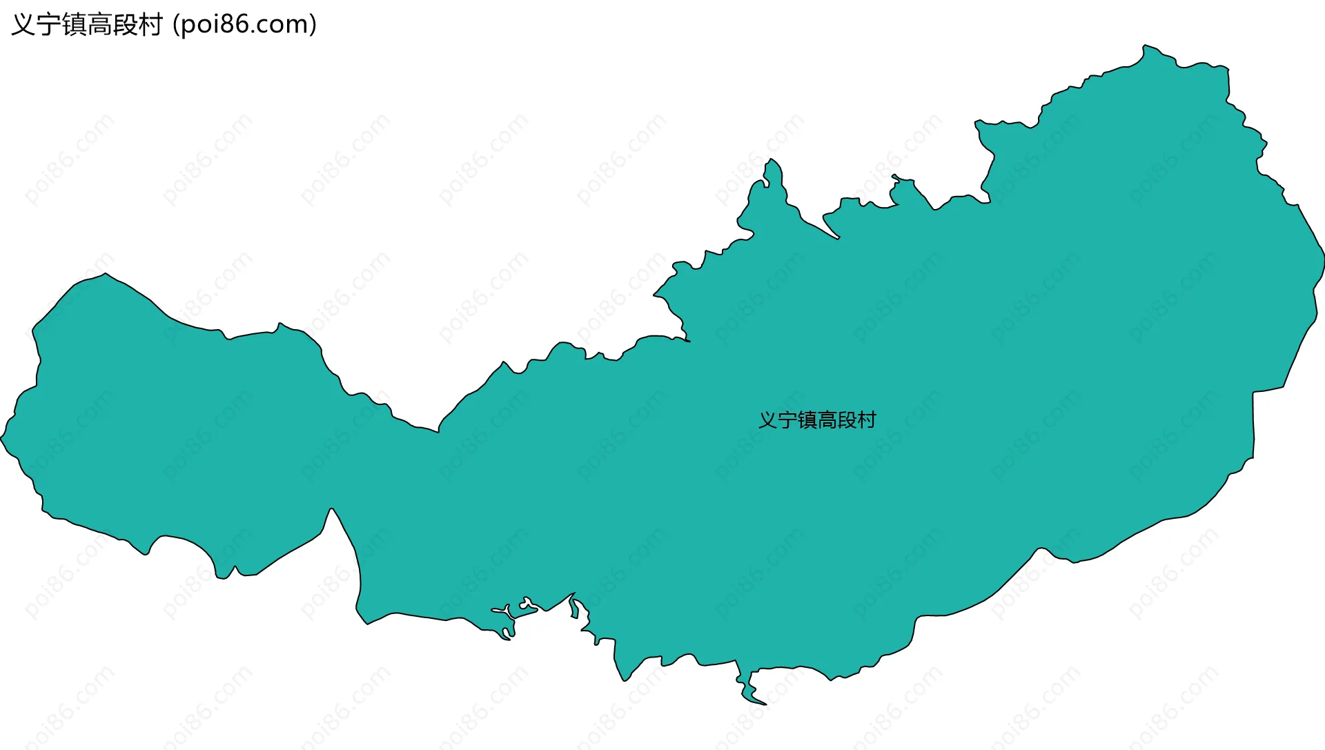 义宁镇高段村边界地图