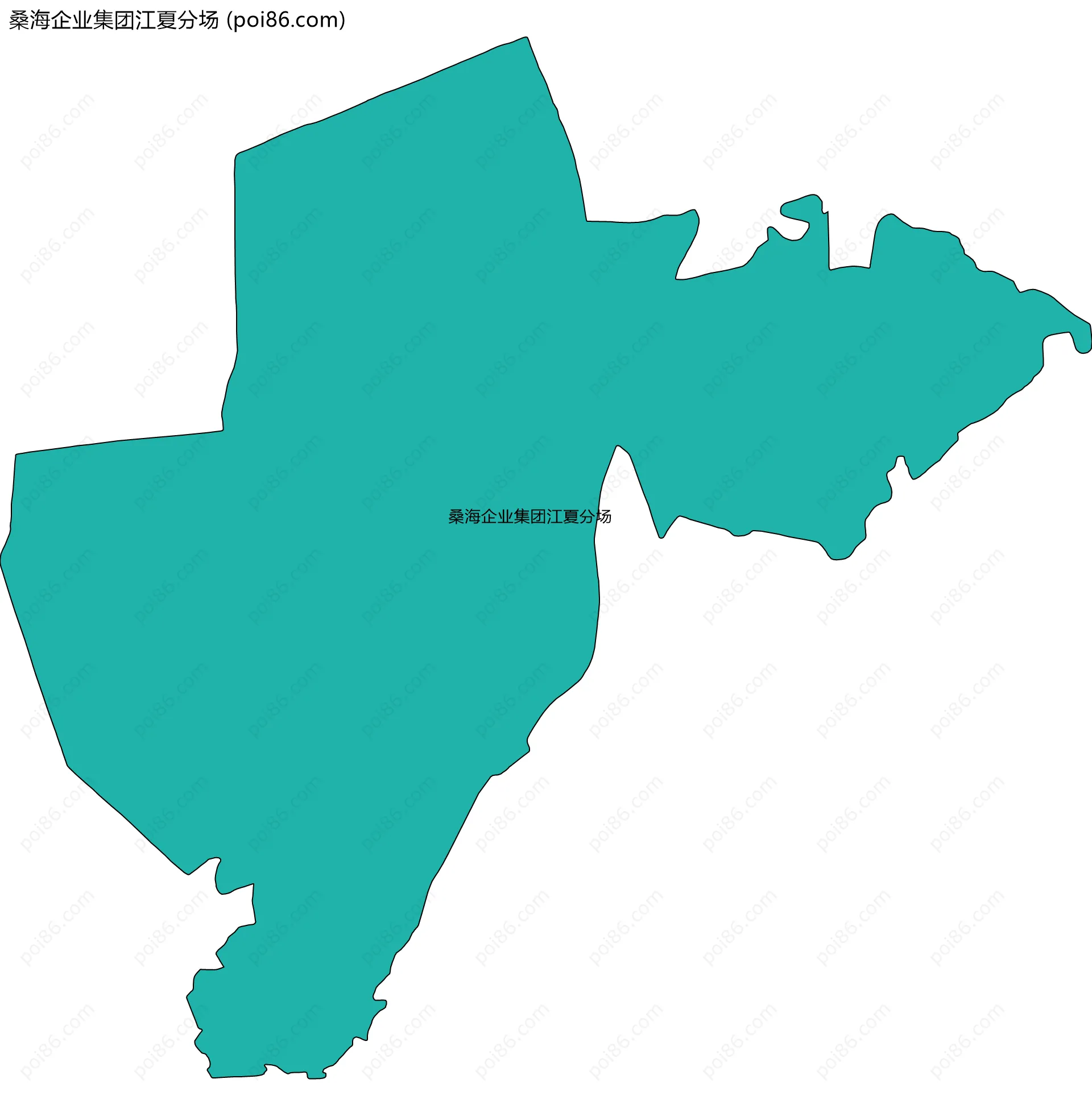 桑海企业集团江夏分场边界地图
