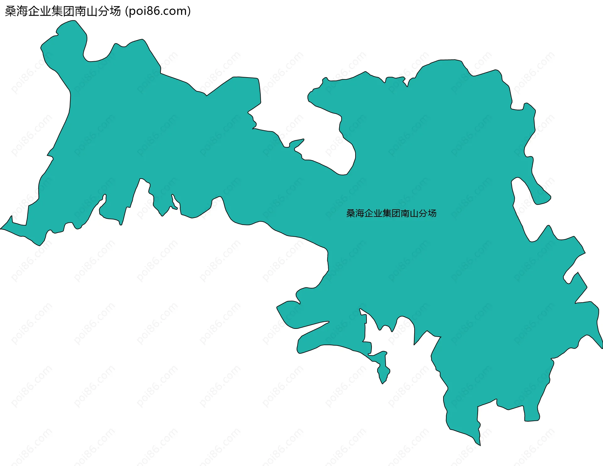 桑海企业集团南山分场边界地图