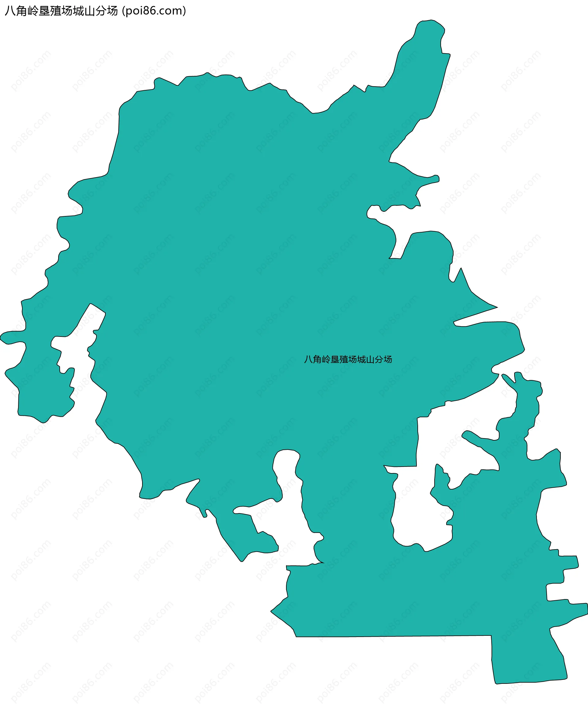 八角岭垦殖场城山分场边界地图