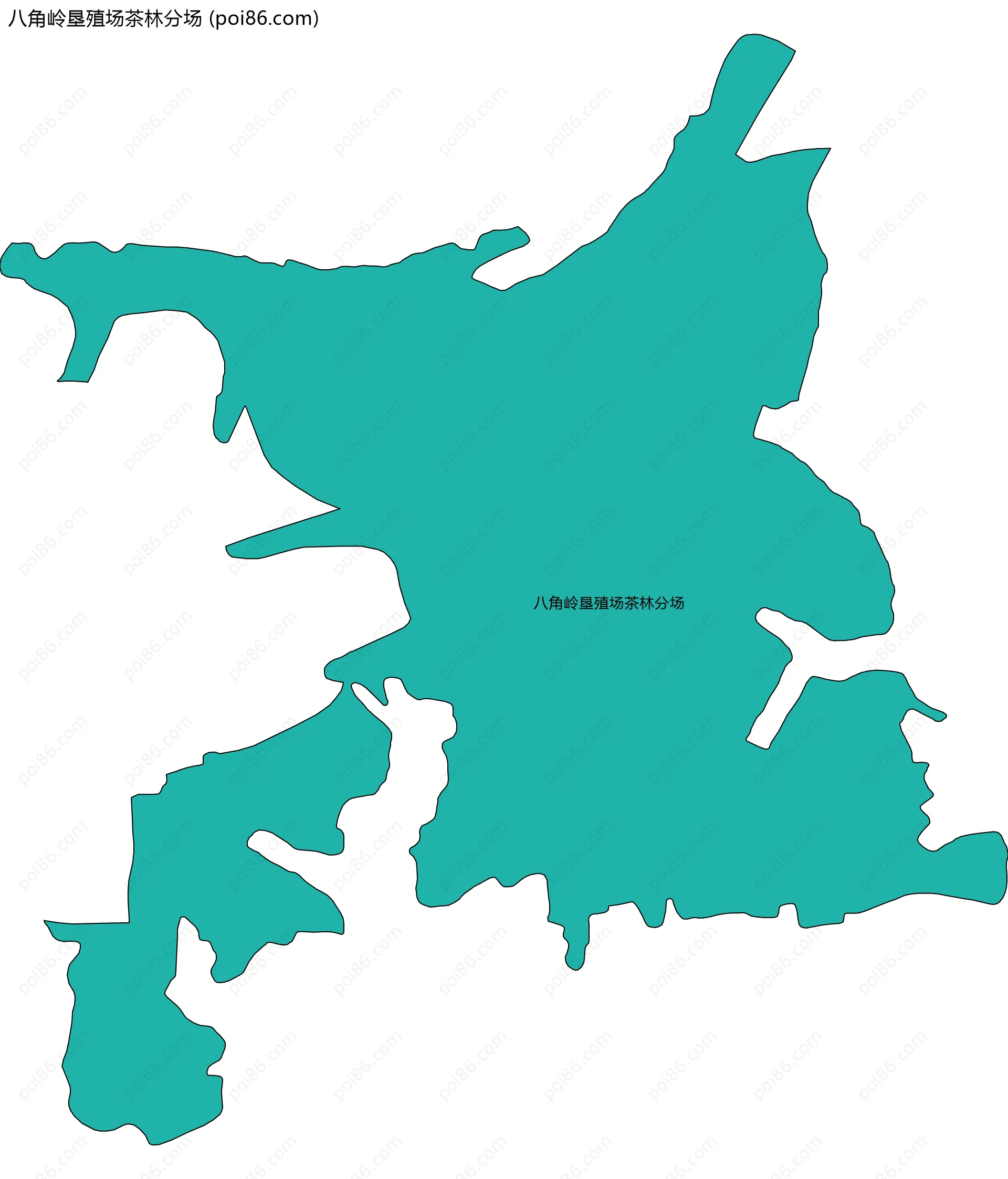 八角岭垦殖场茶林分场边界地图