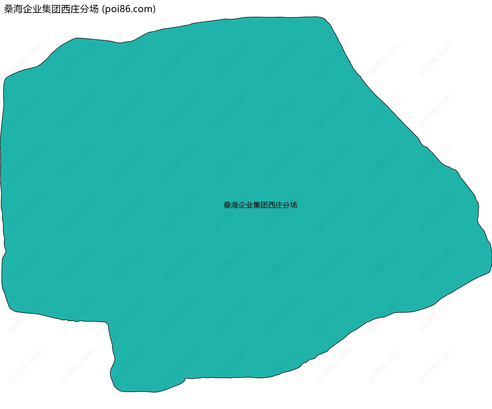 桑海企业集团西庄分场边界地图