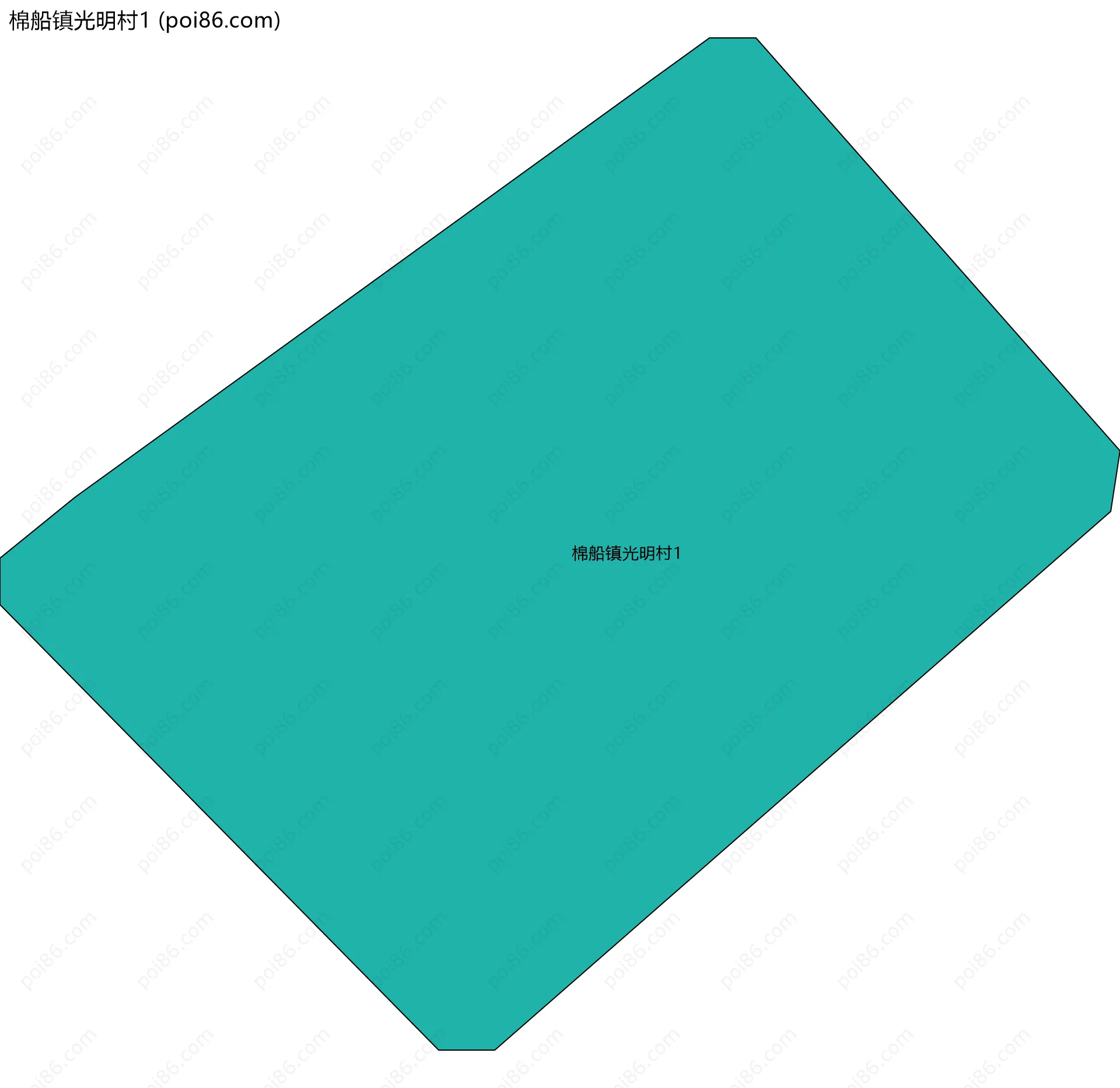 棉船镇光明村1边界地图