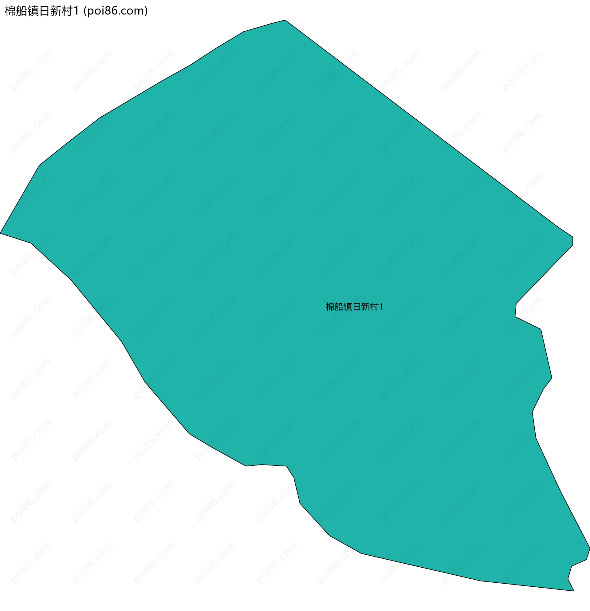 棉船镇日新村1边界地图