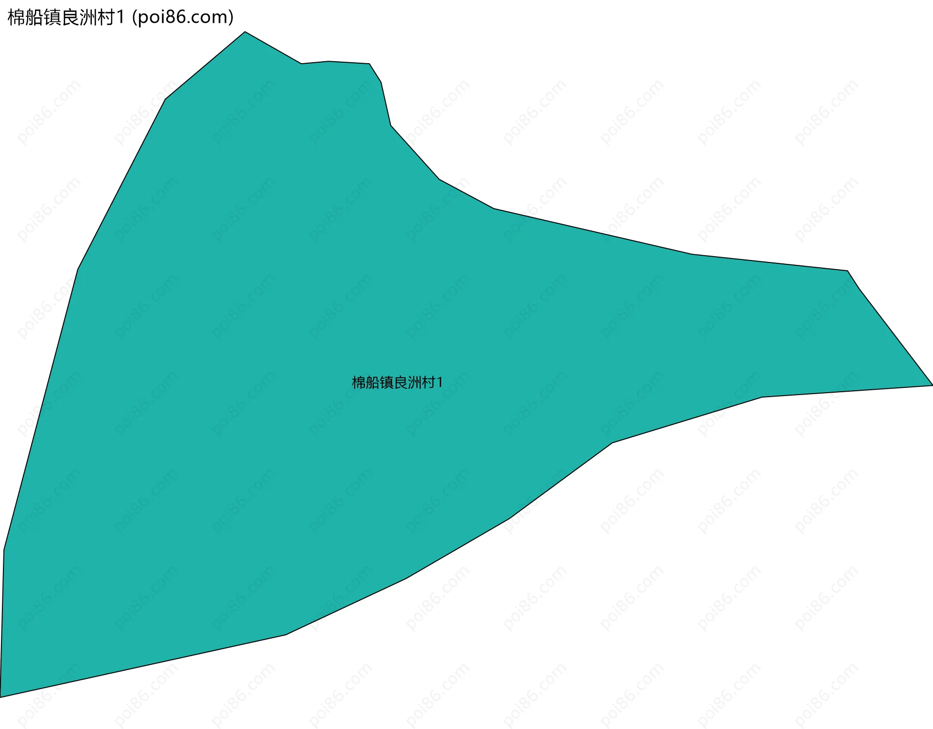 棉船镇良洲村1边界地图