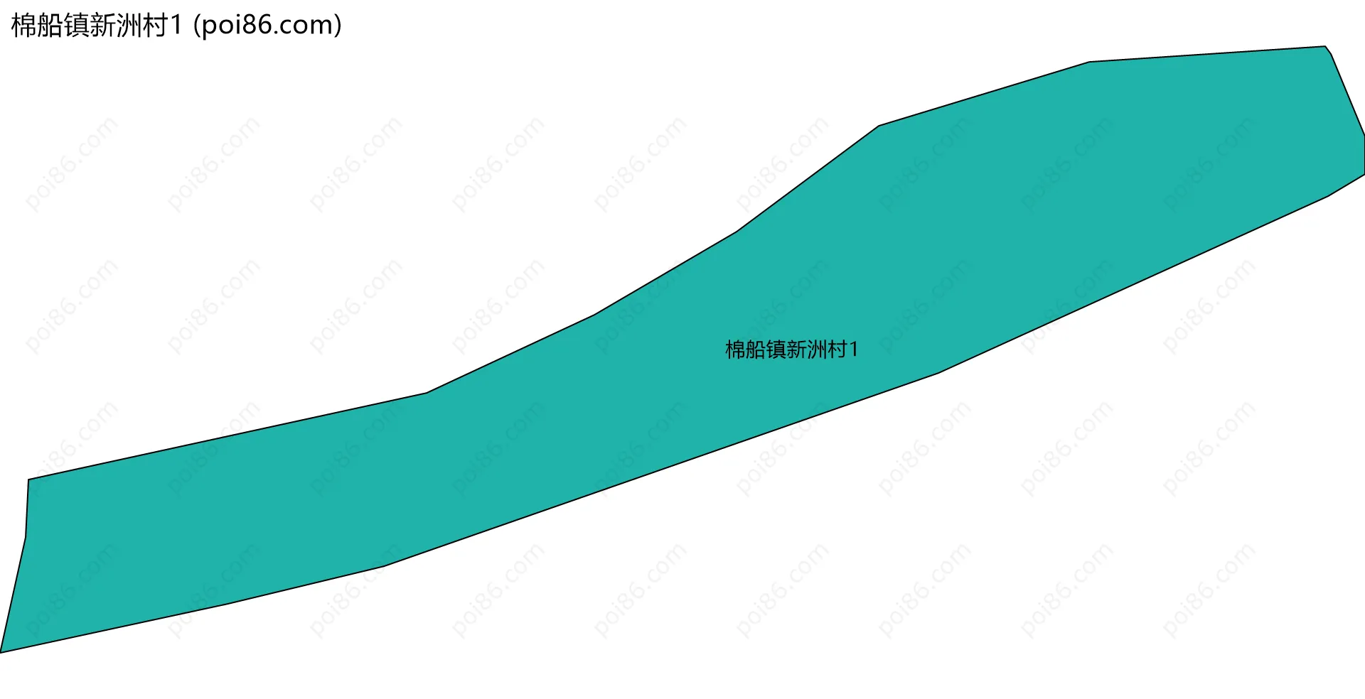 棉船镇新洲村1边界地图