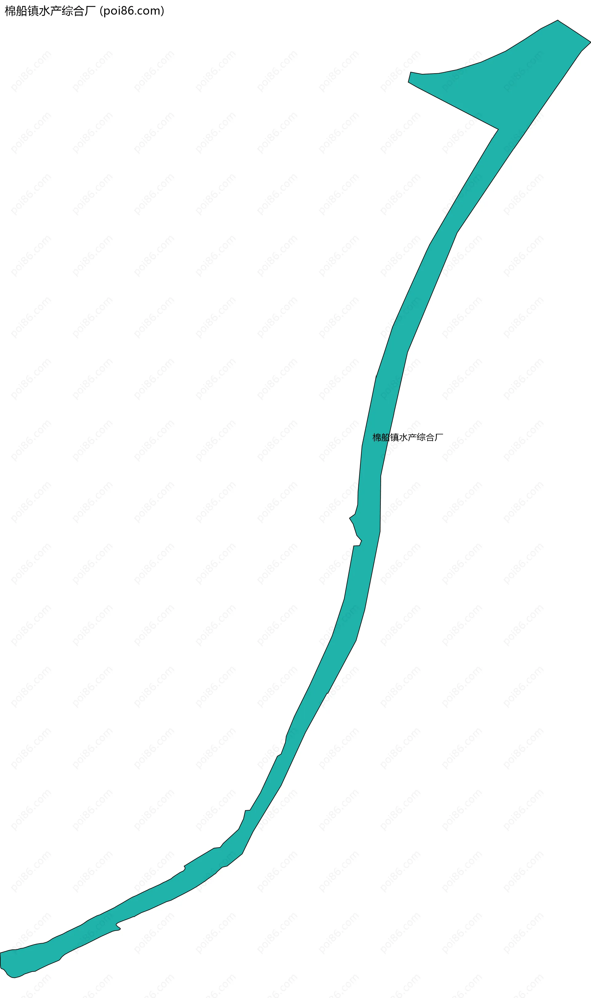棉船镇水产综合厂边界地图