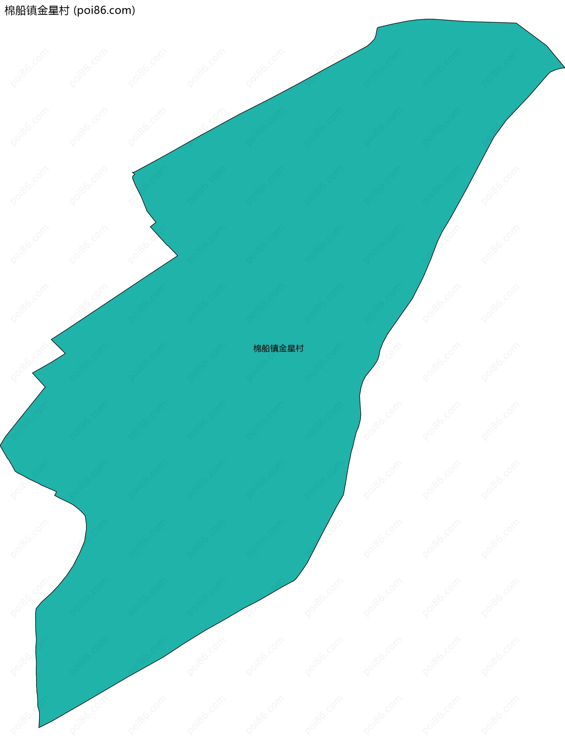 棉船镇金星村边界地图