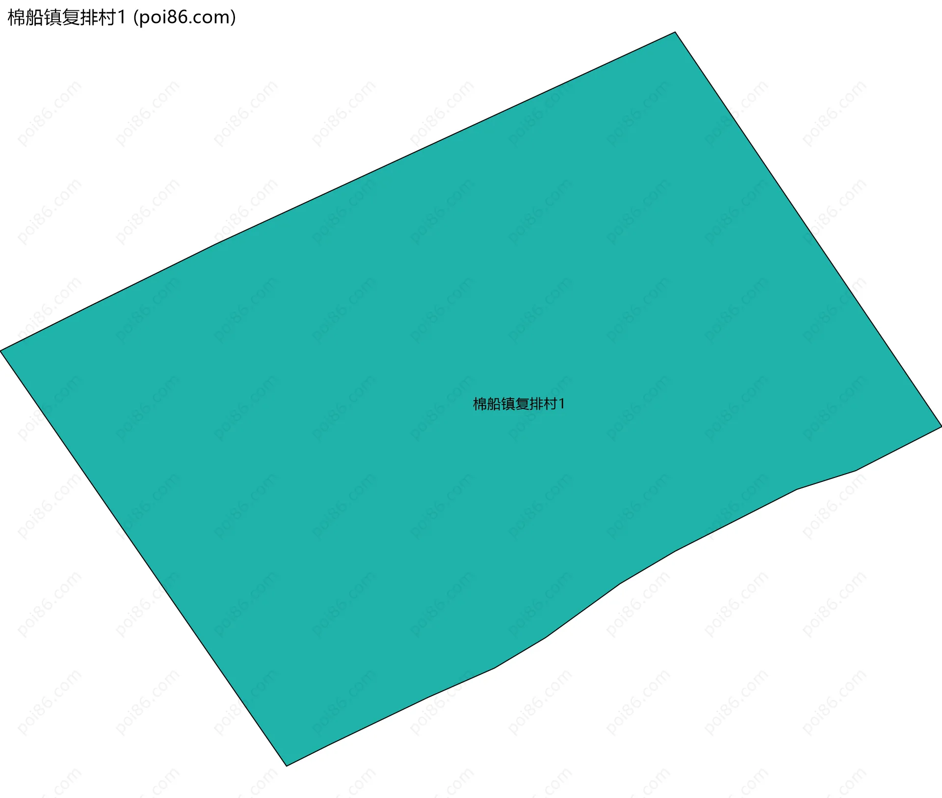 棉船镇复排村1边界地图