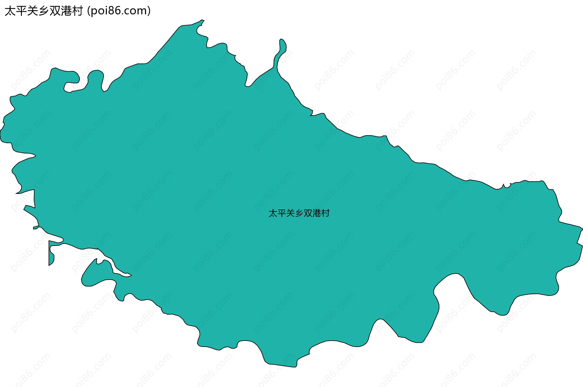太平关乡双港村边界地图