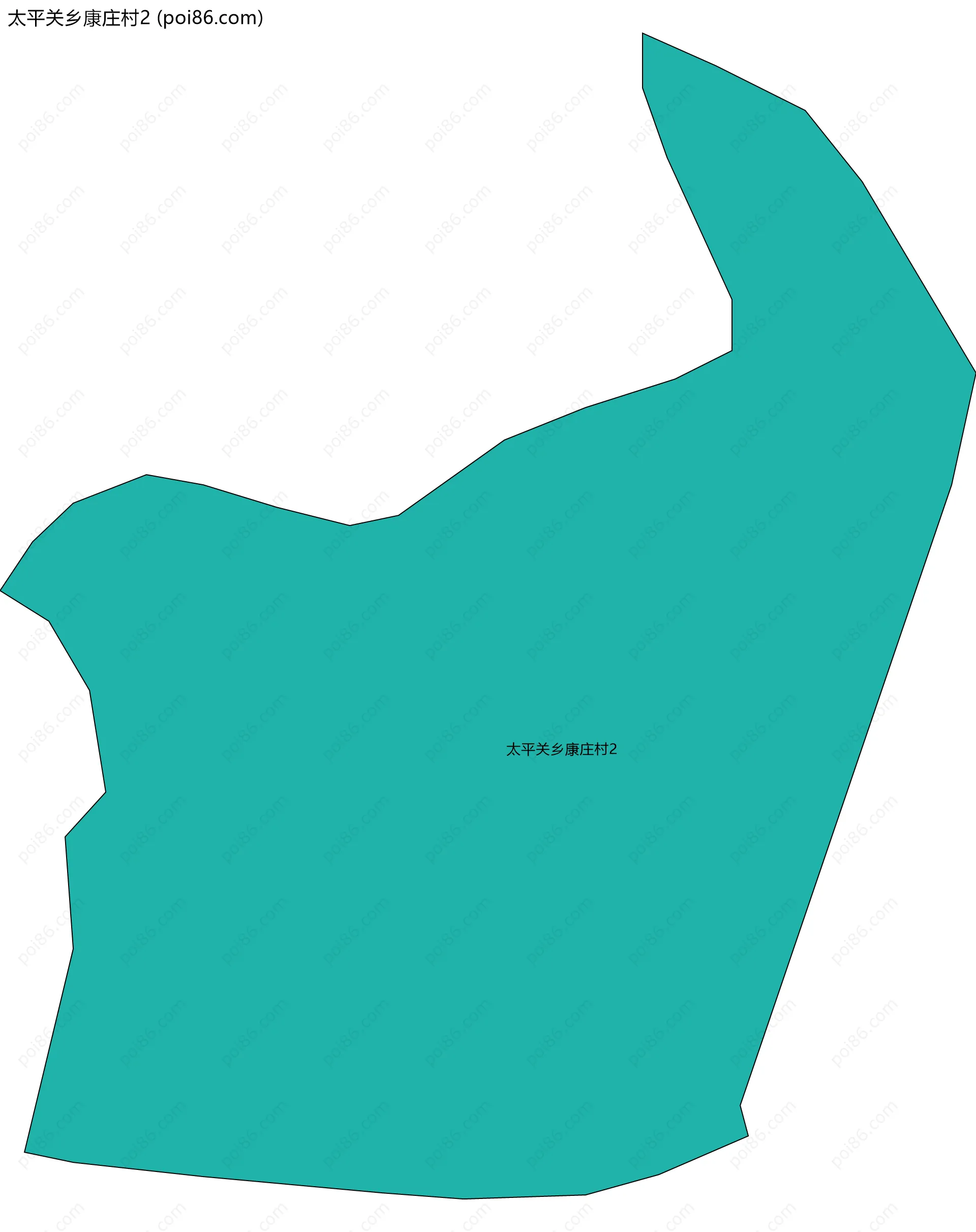 太平关乡康庄村2边界地图