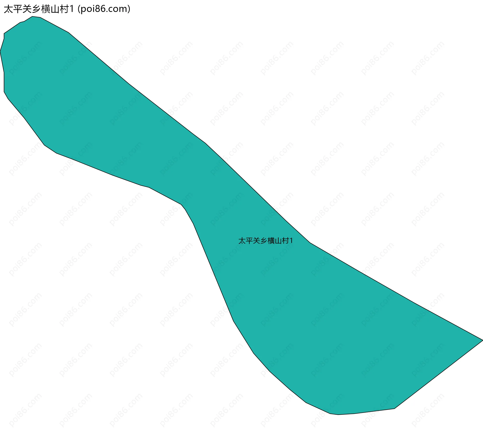 太平关乡横山村1边界地图