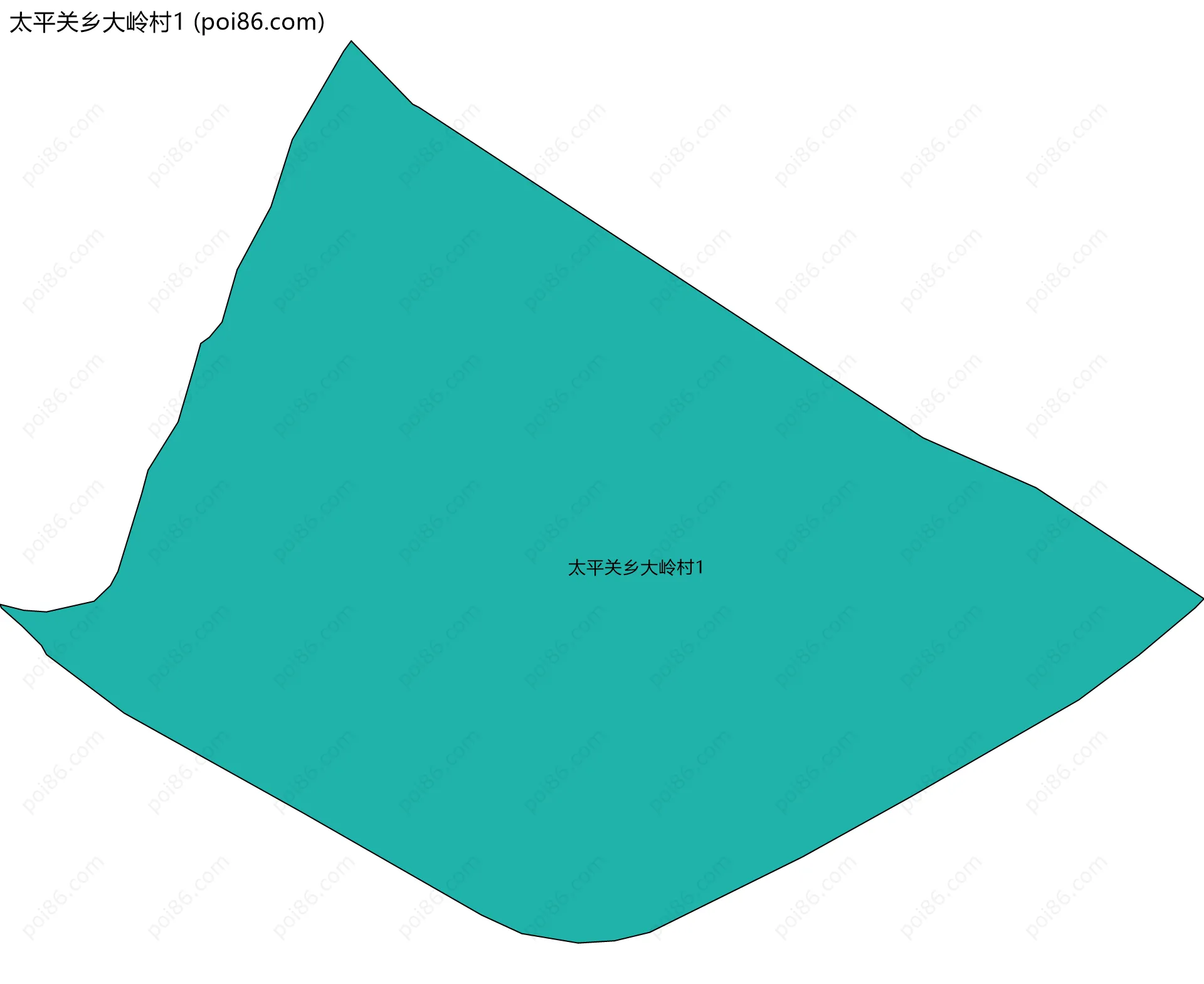 太平关乡大岭村1边界地图