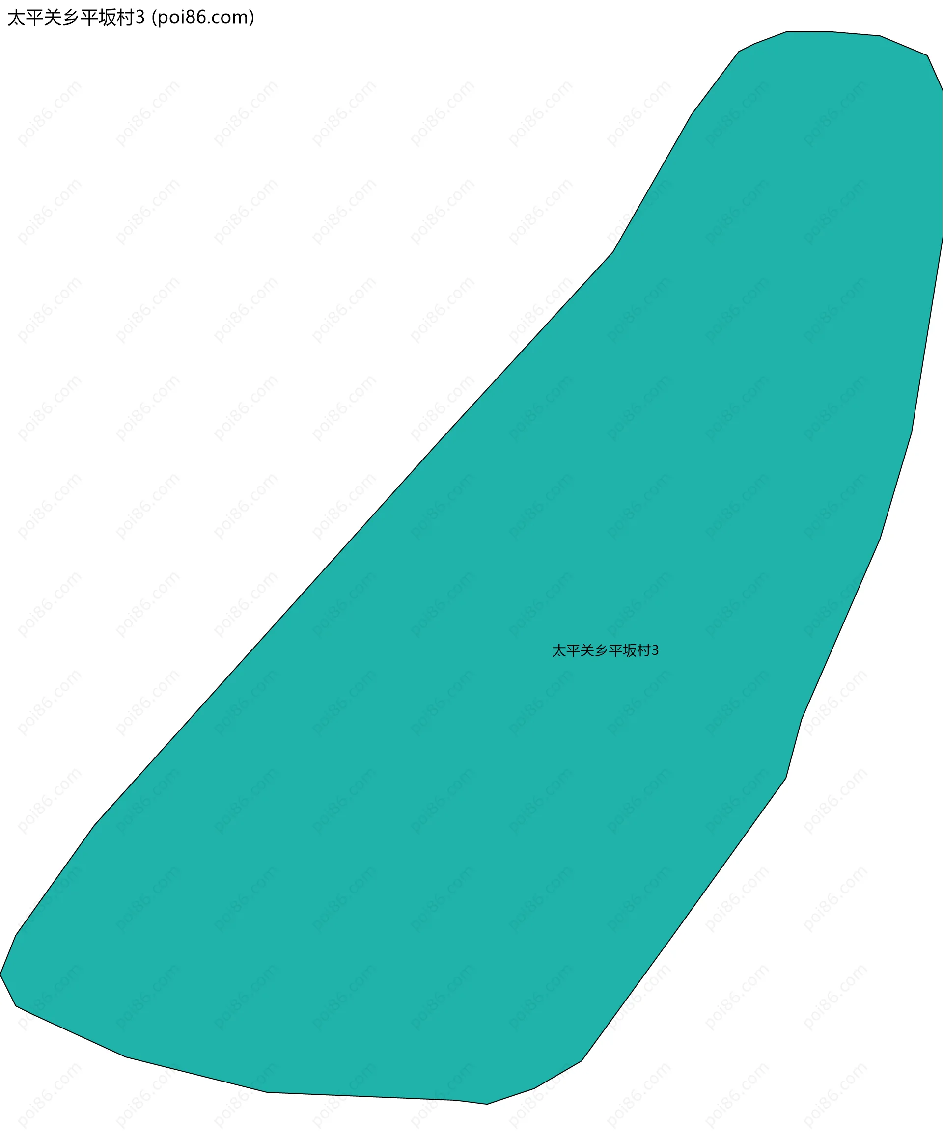太平关乡平坂村3边界地图