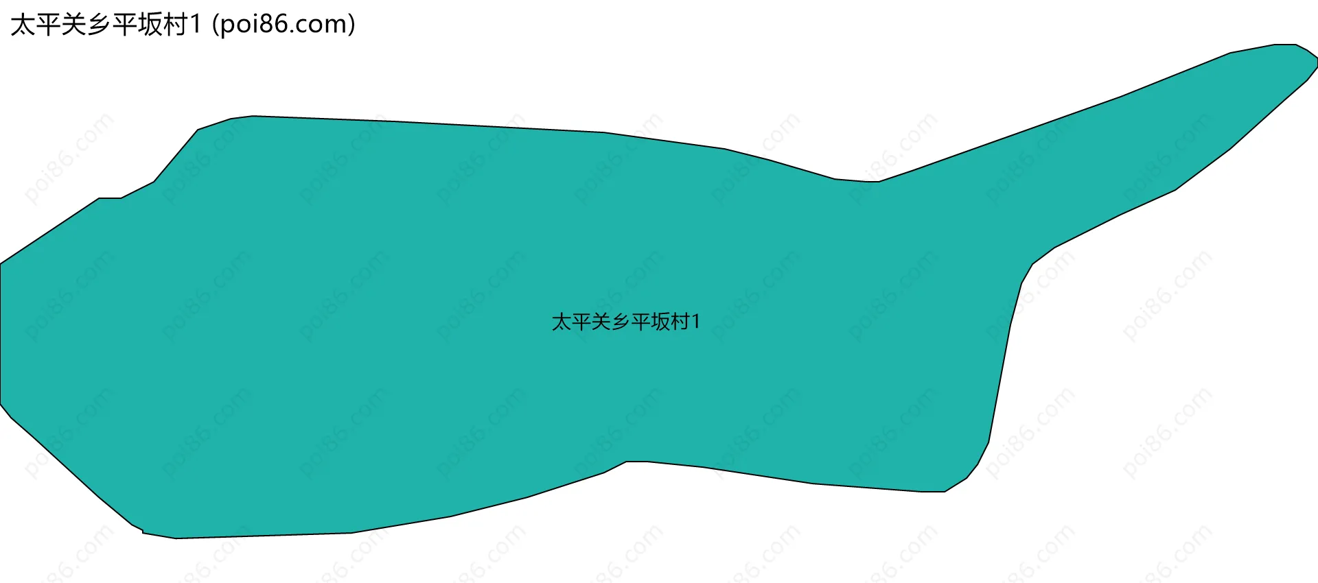 太平关乡平坂村1边界地图