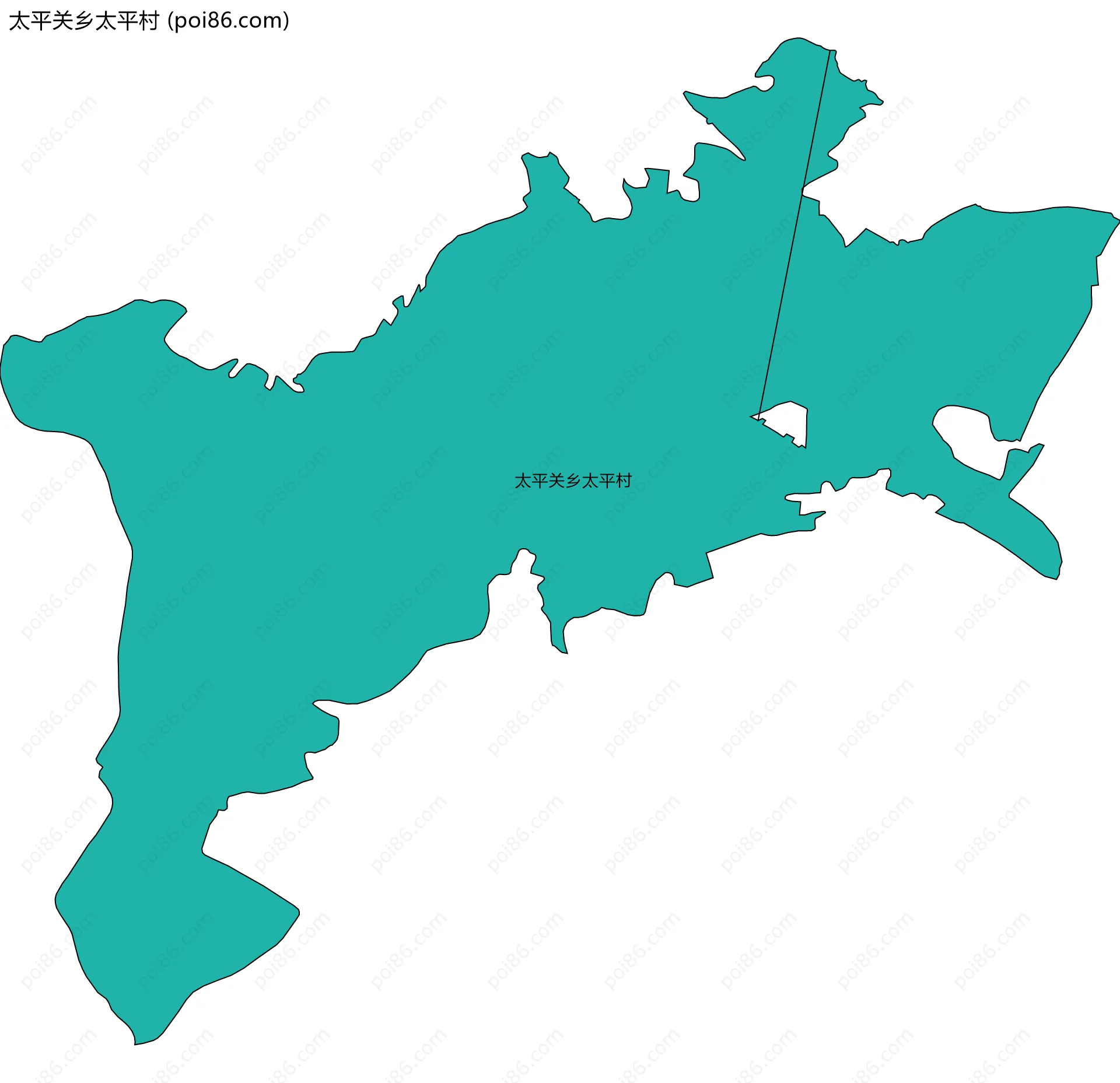 太平关乡太平村边界地图