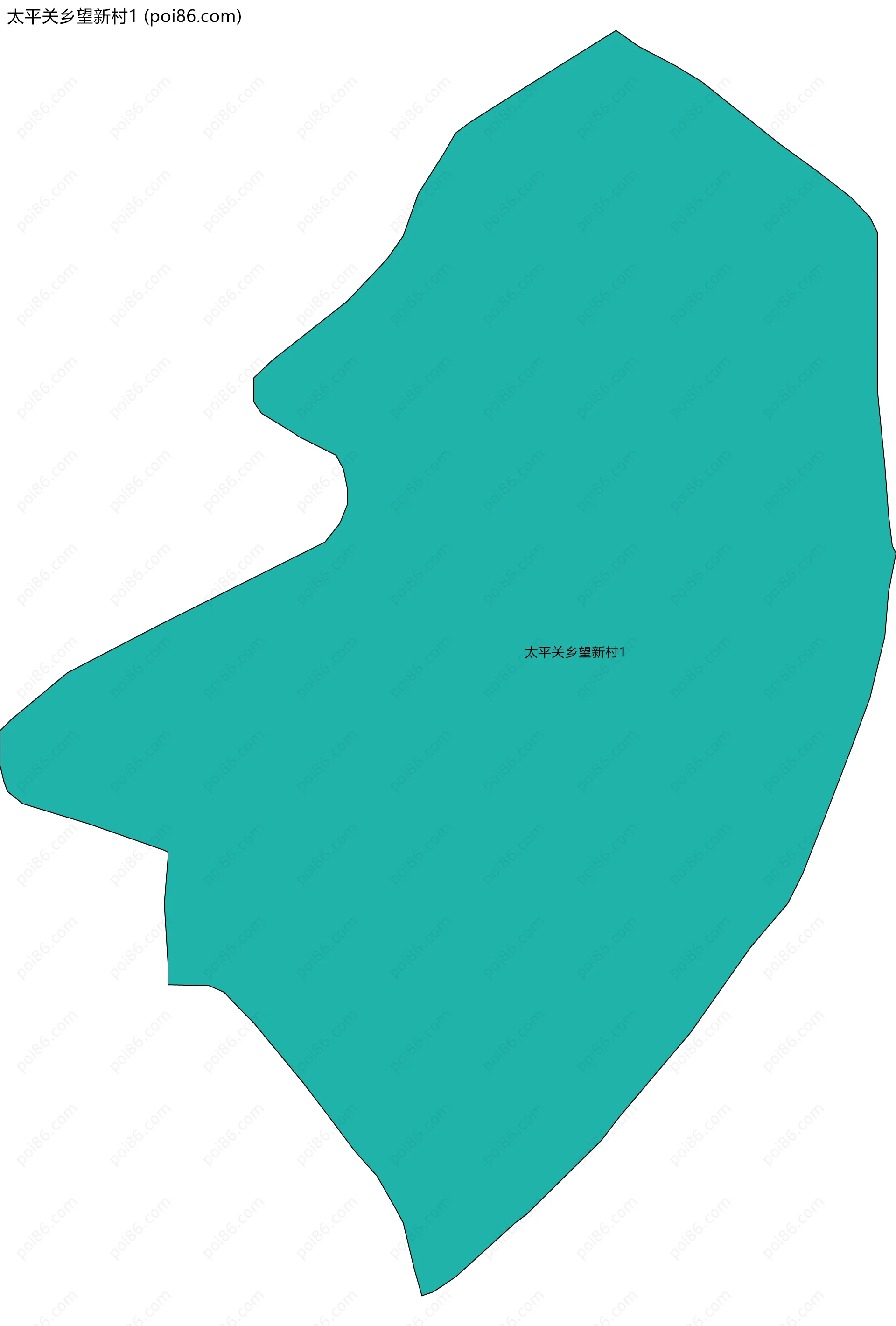 太平关乡望新村1边界地图