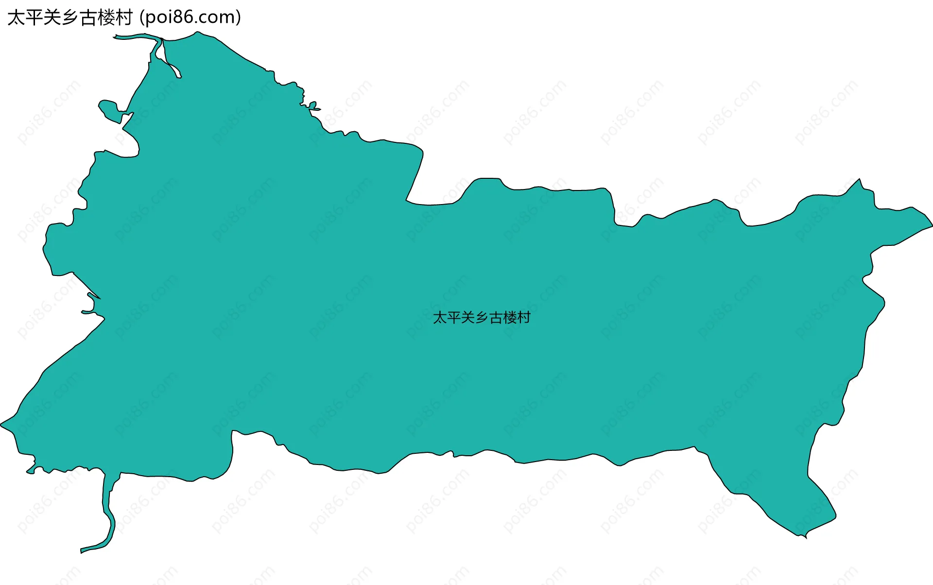 太平关乡古楼村边界地图