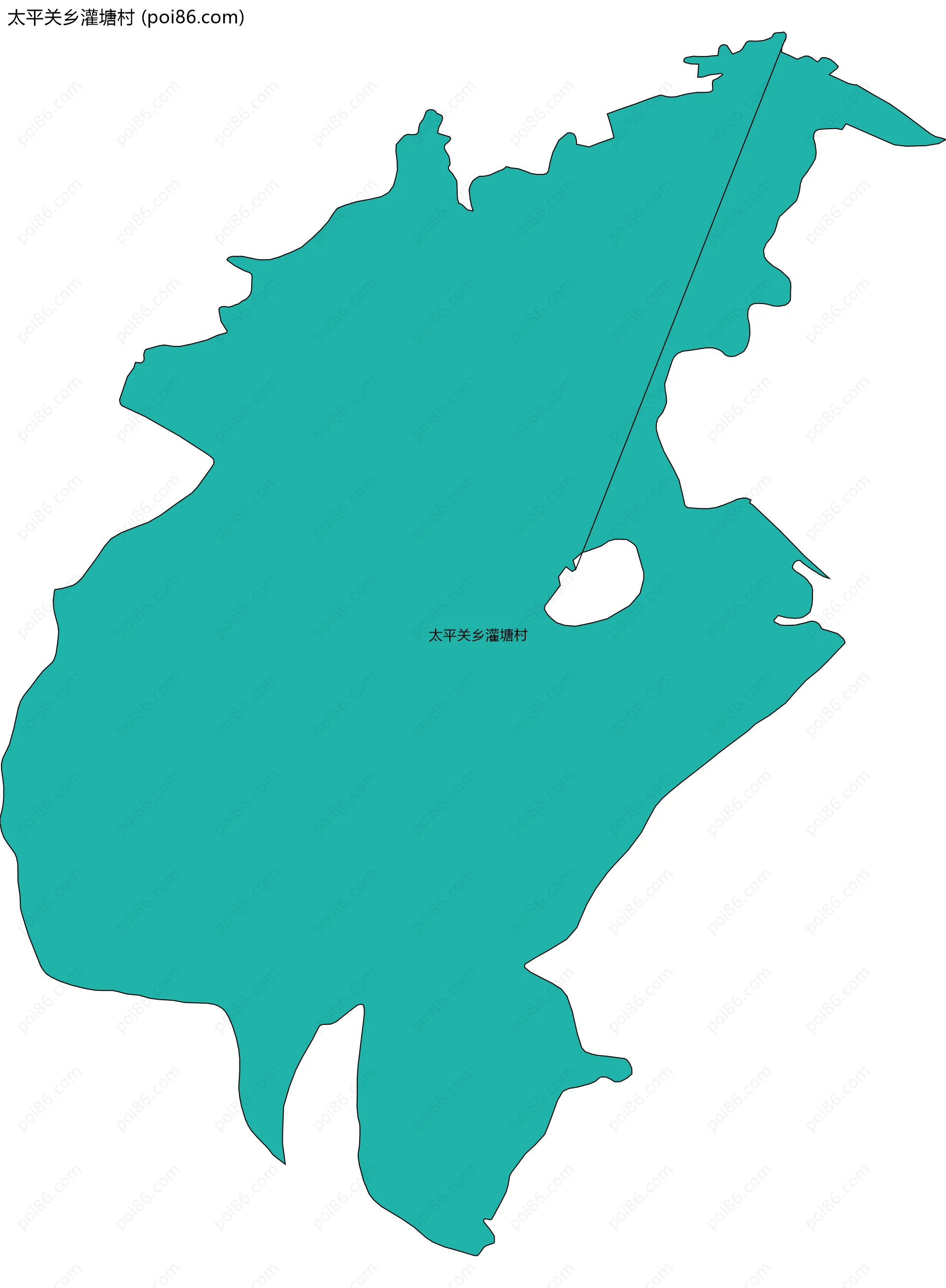 太平关乡灌塘村边界地图