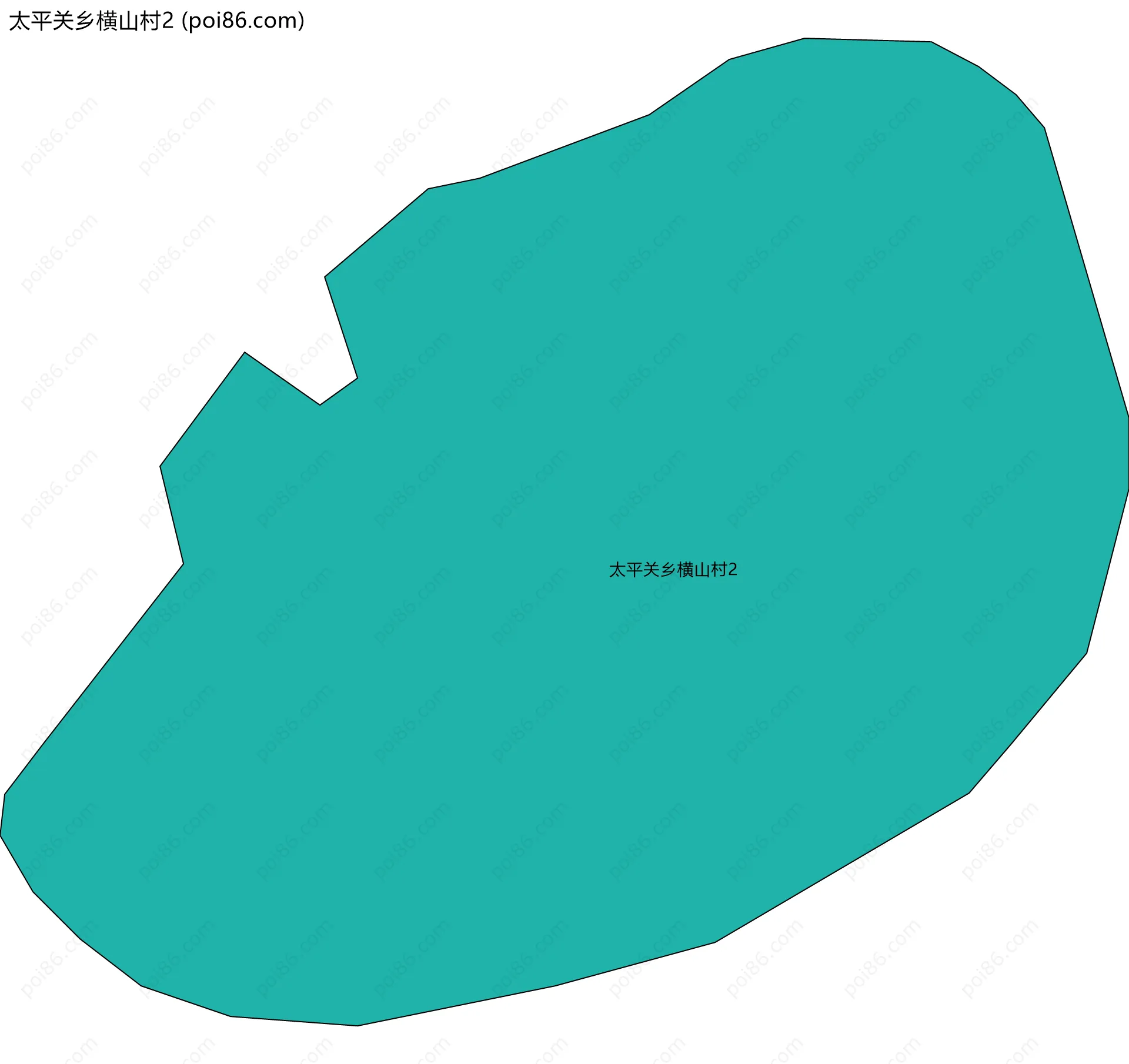 太平关乡横山村2边界地图