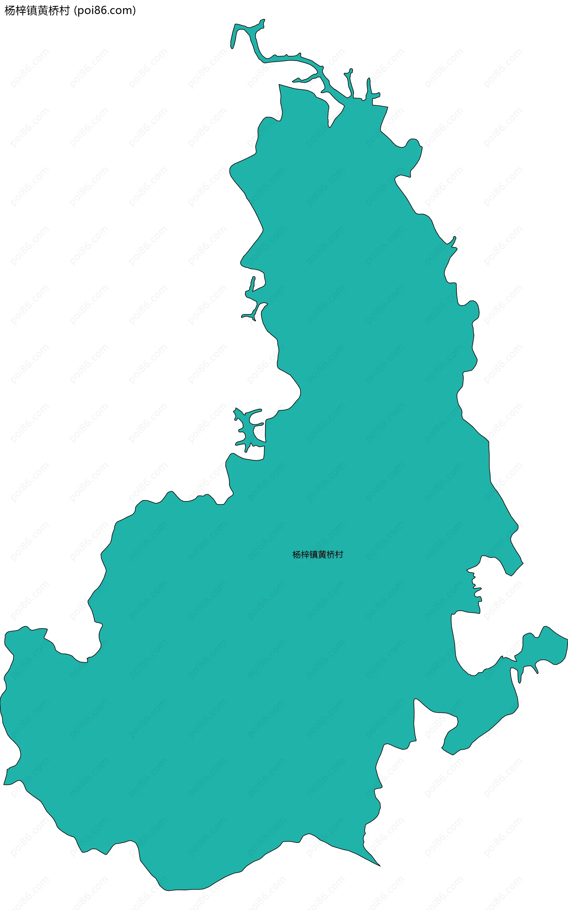 杨梓镇黄桥村边界地图