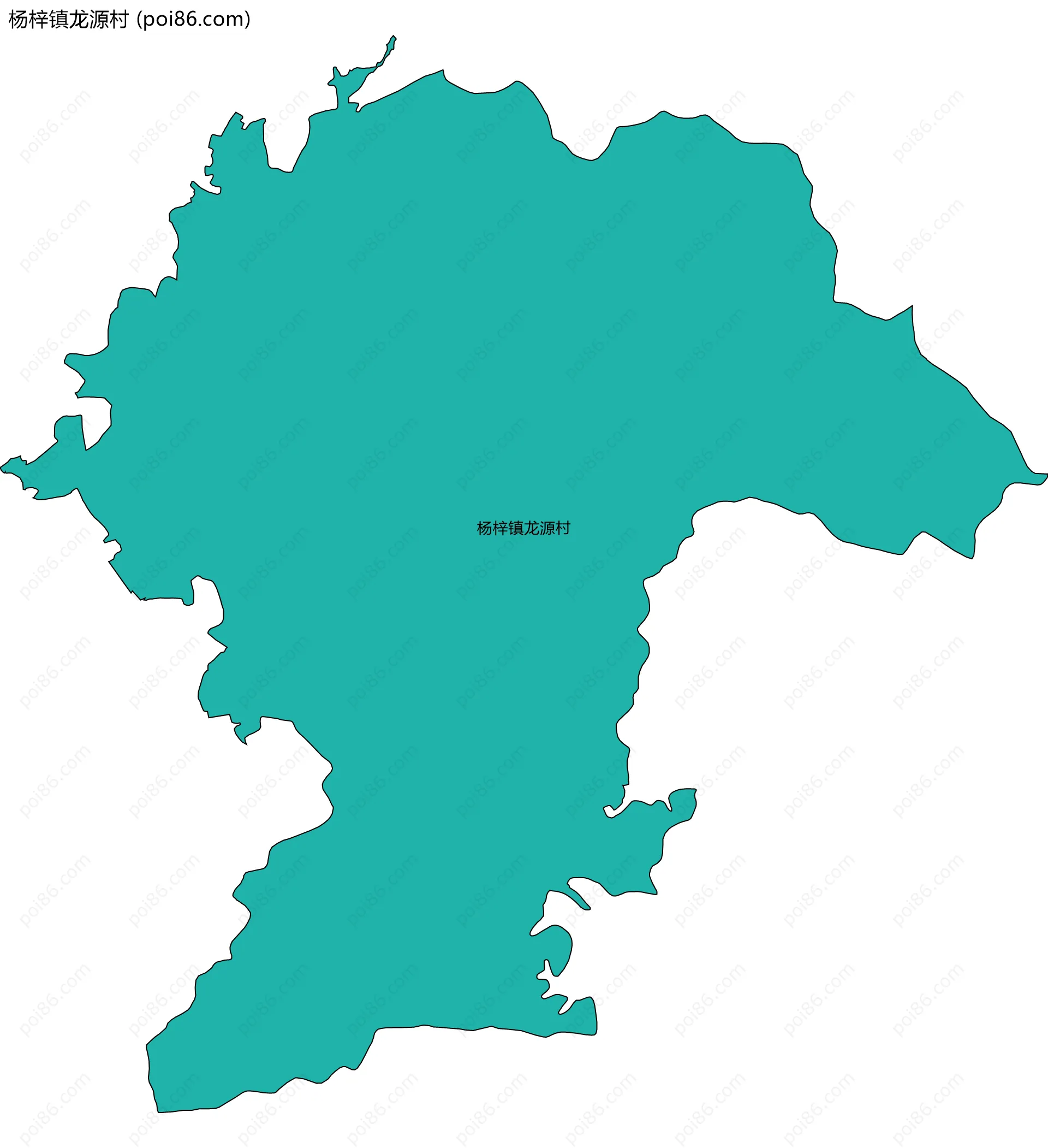 杨梓镇龙源村边界地图