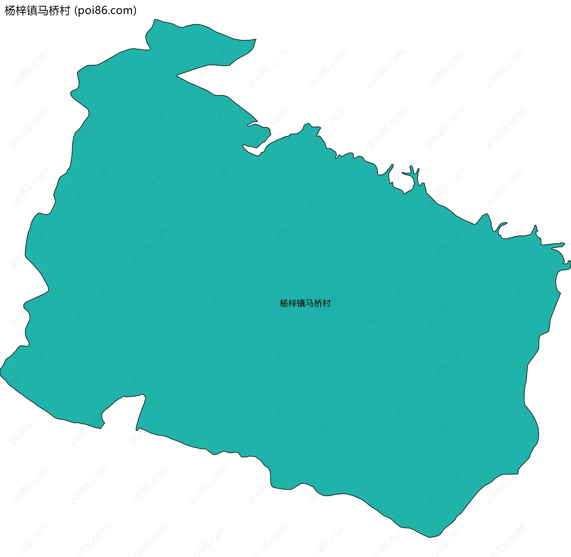 杨梓镇马桥村边界地图