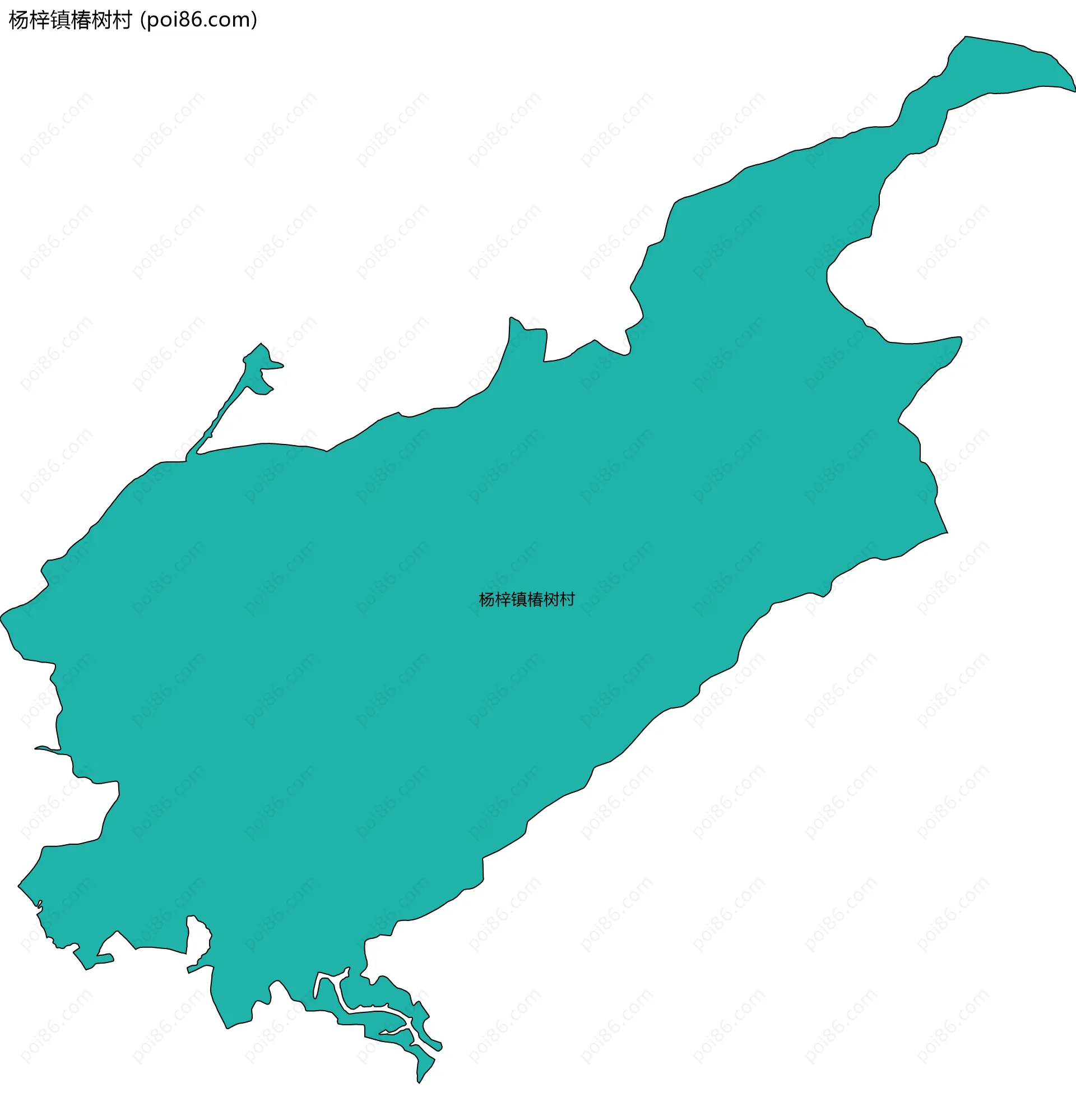 杨梓镇椿树村边界地图