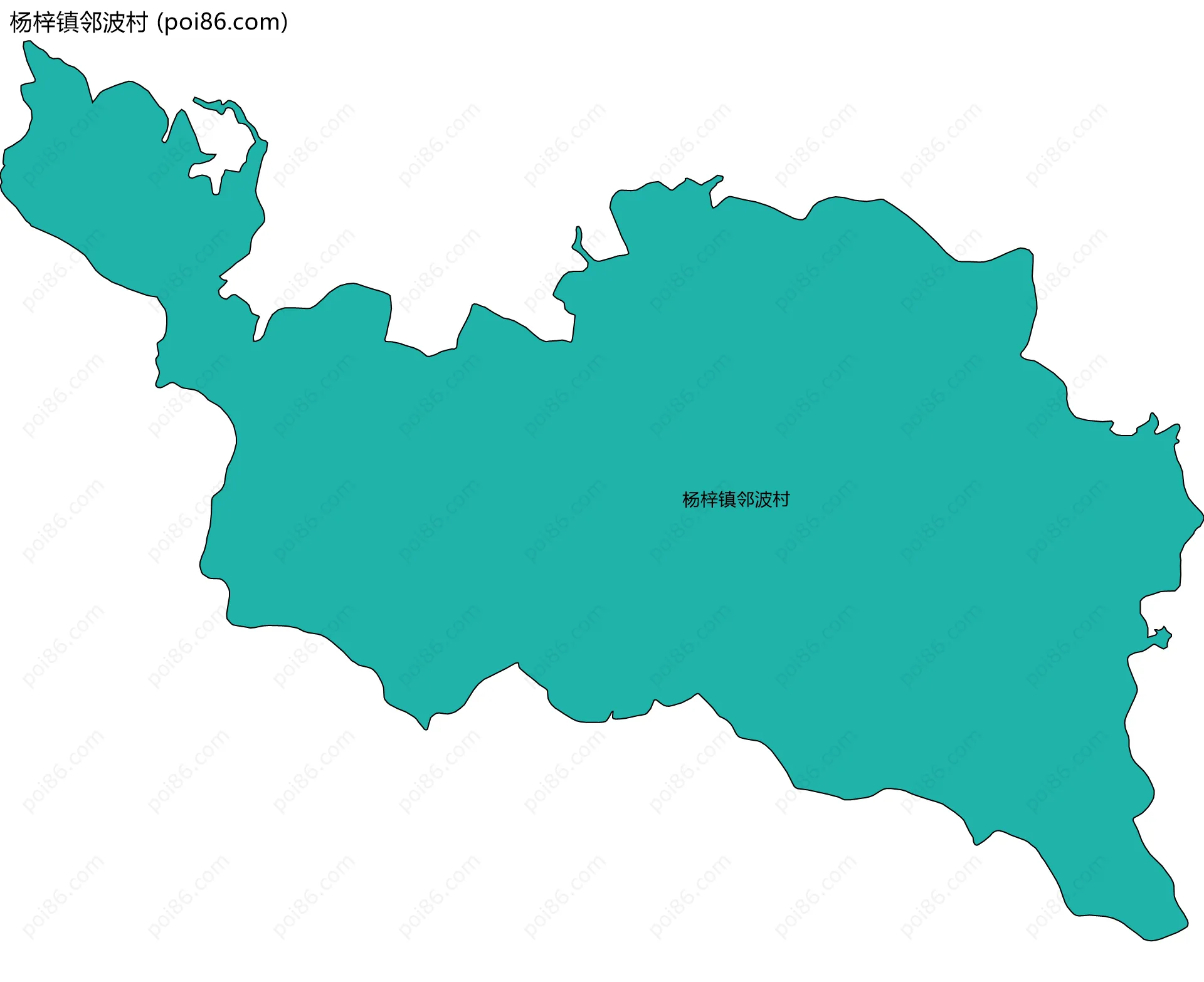 杨梓镇邻波村边界地图