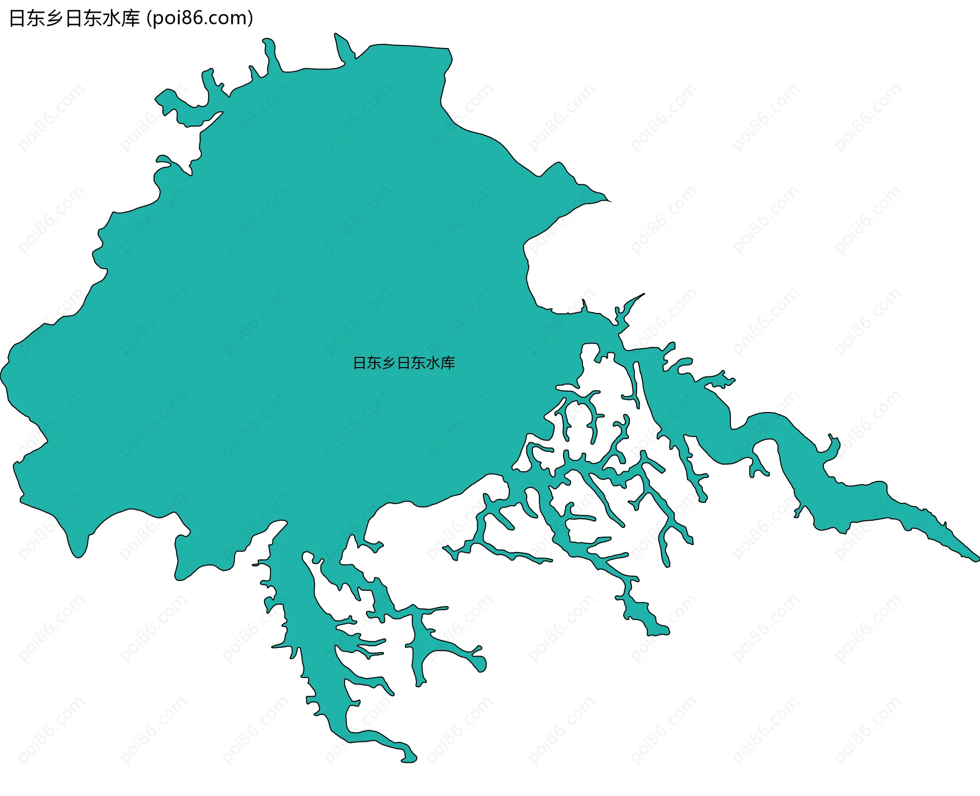 日东乡日东水库边界地图