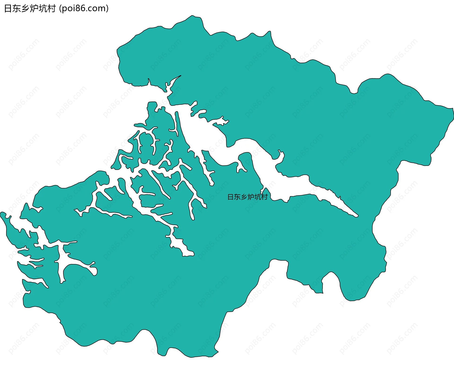 日东乡炉坑村边界地图