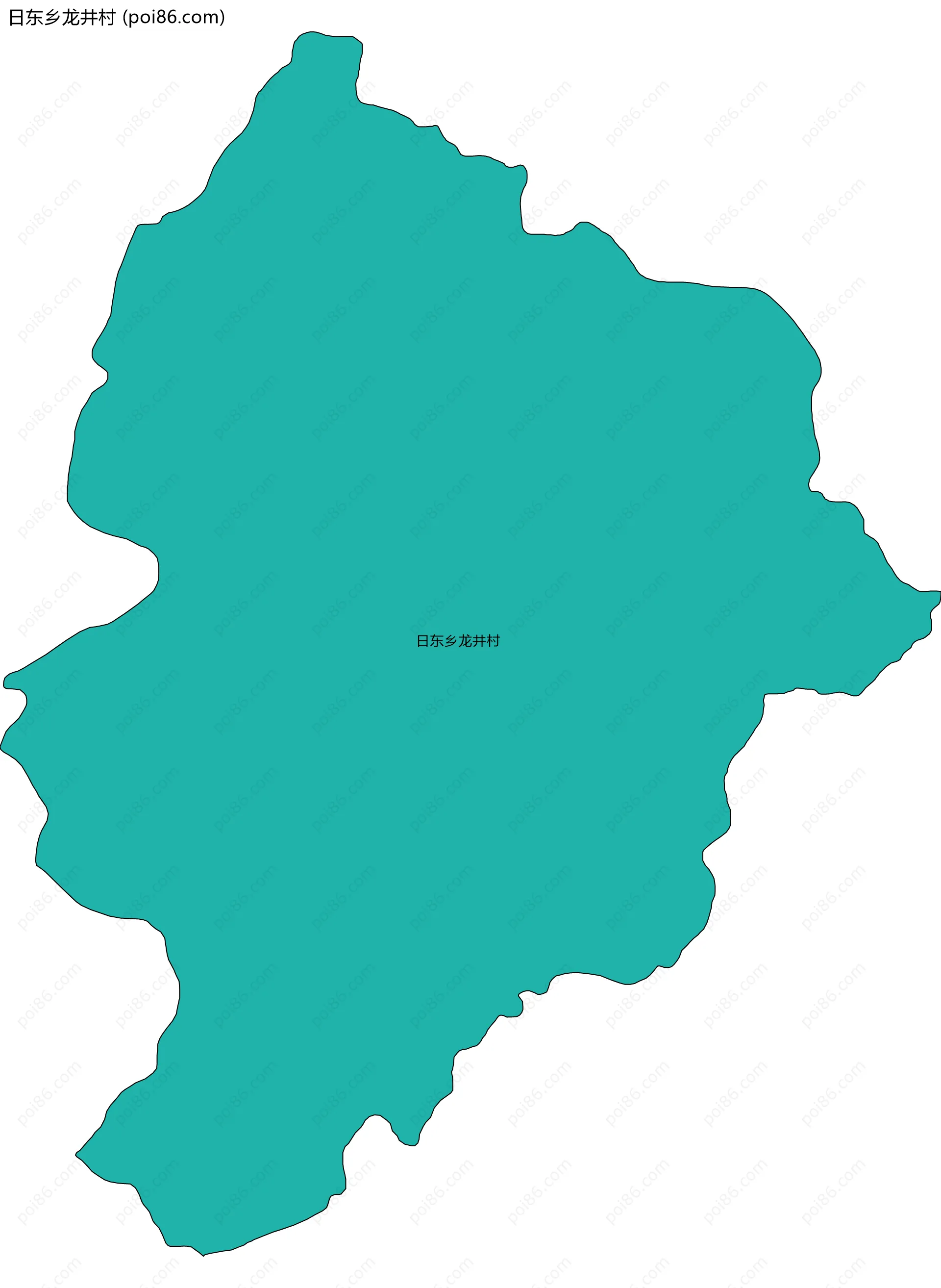 日东乡龙井村边界地图