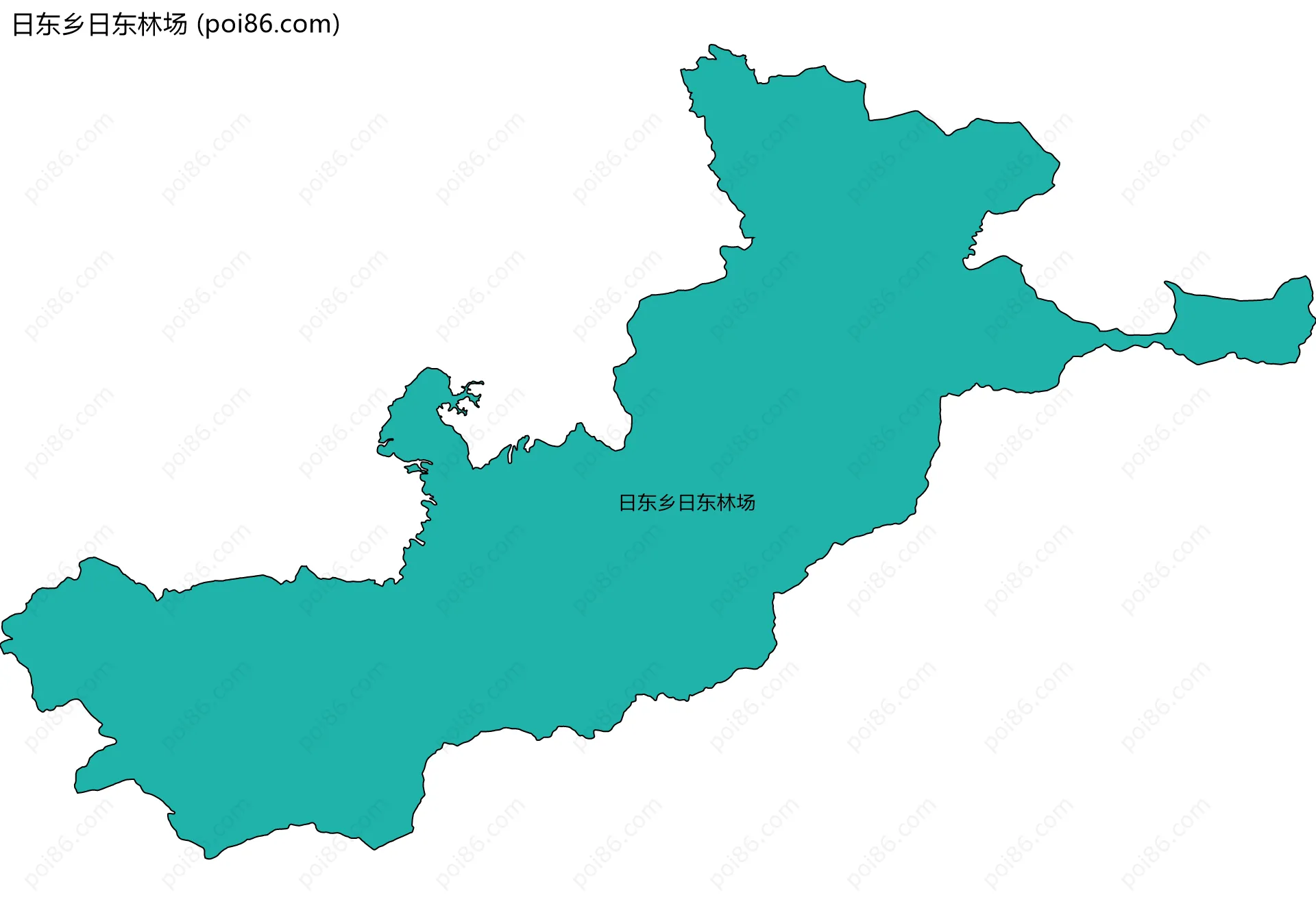 日东乡日东林场边界地图