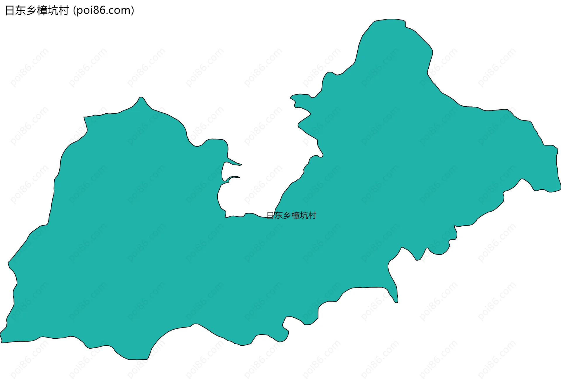 日东乡樟坑村边界地图