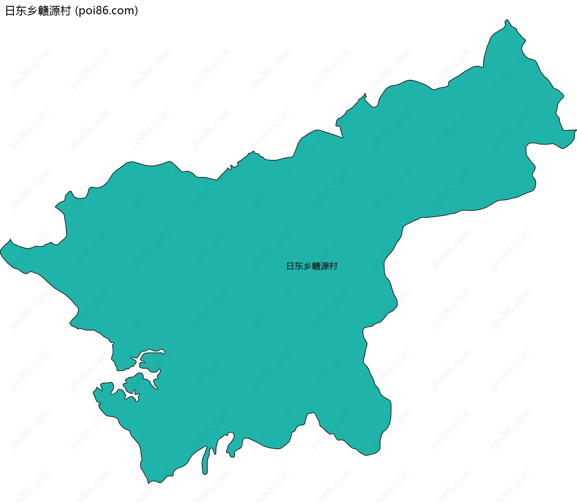 日东乡赣源村边界地图