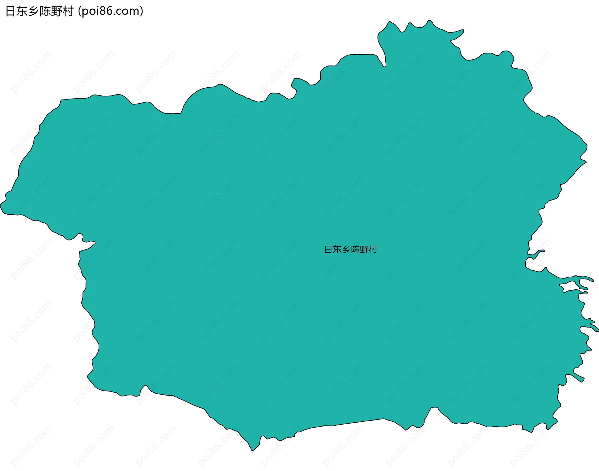 日东乡陈野村边界地图