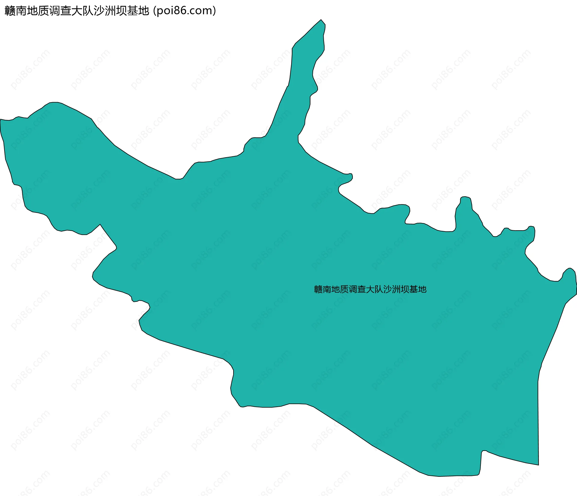 赣南地质调查大队沙洲坝基地边界地图