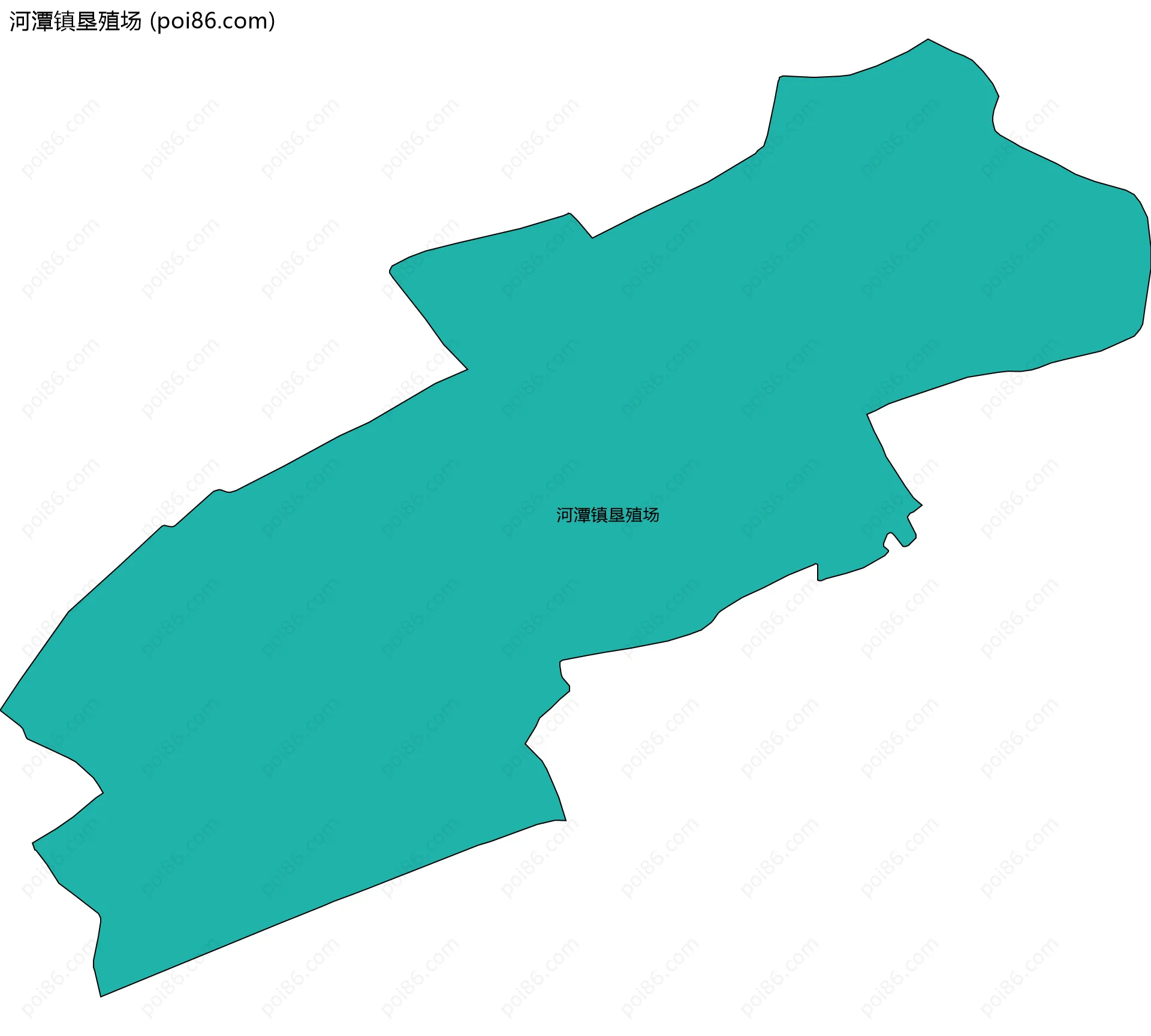 河潭镇垦殖场边界地图